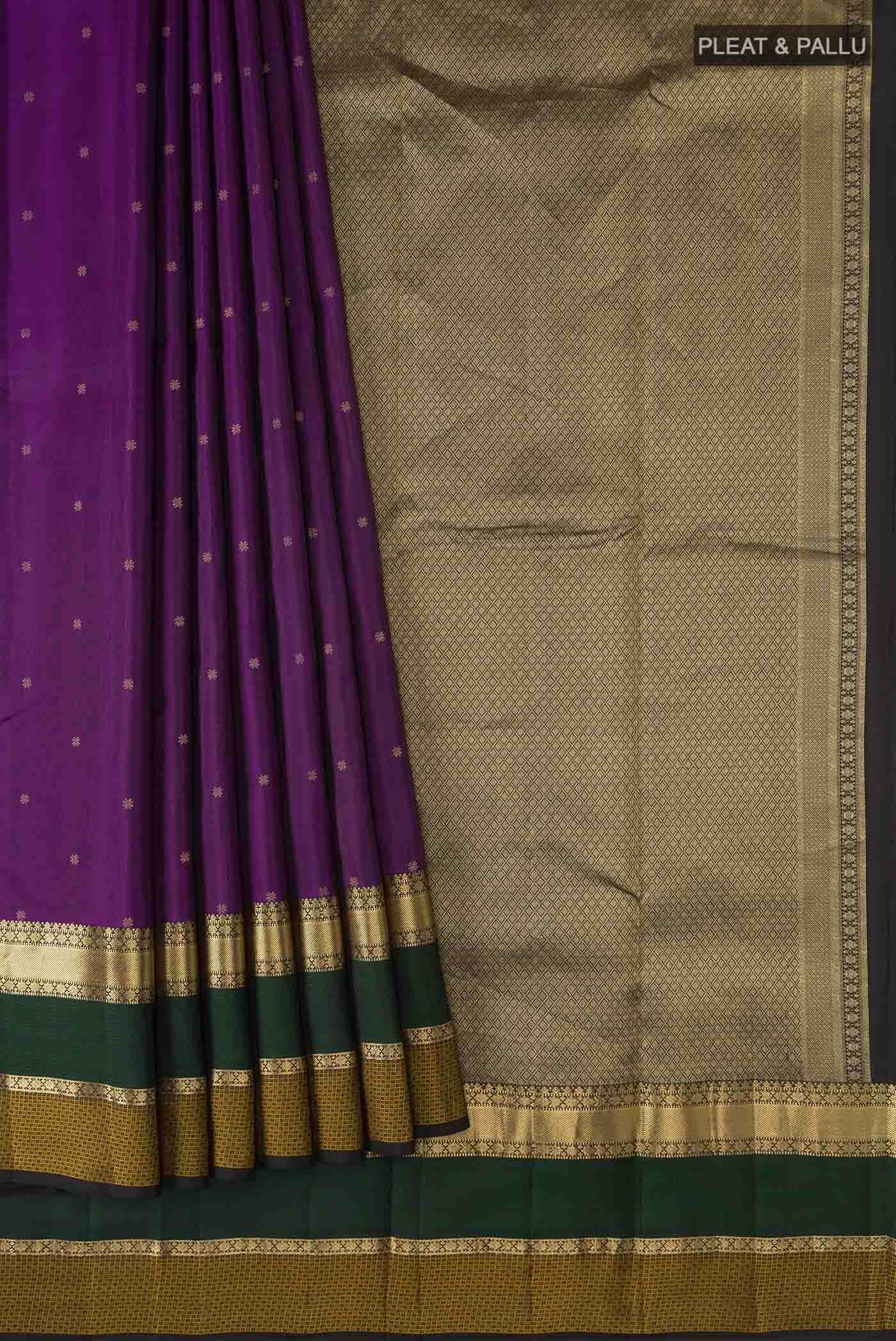 Violet Kanchipuram Silk Saree