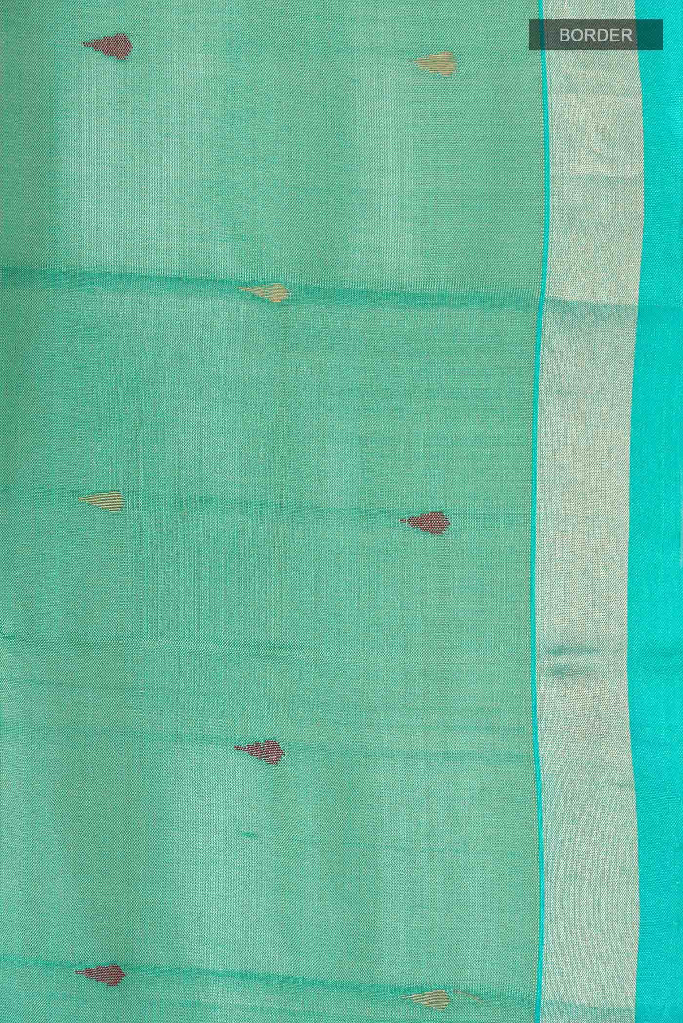 Turquoise Uppada Silk Saree