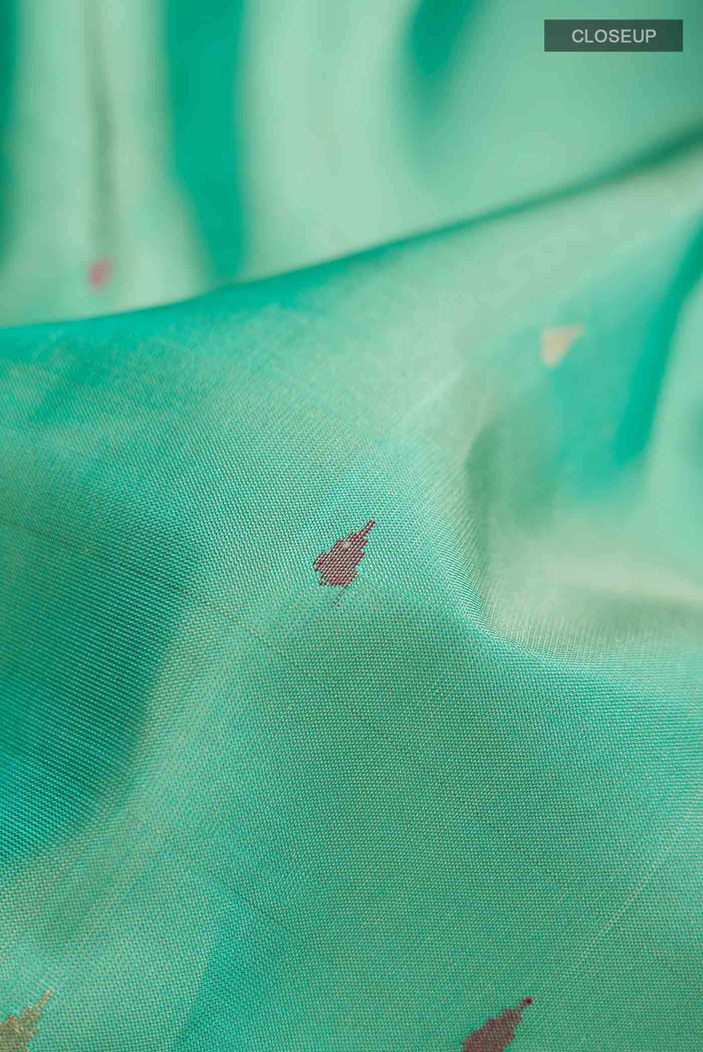 Turquoise Uppada Silk Saree