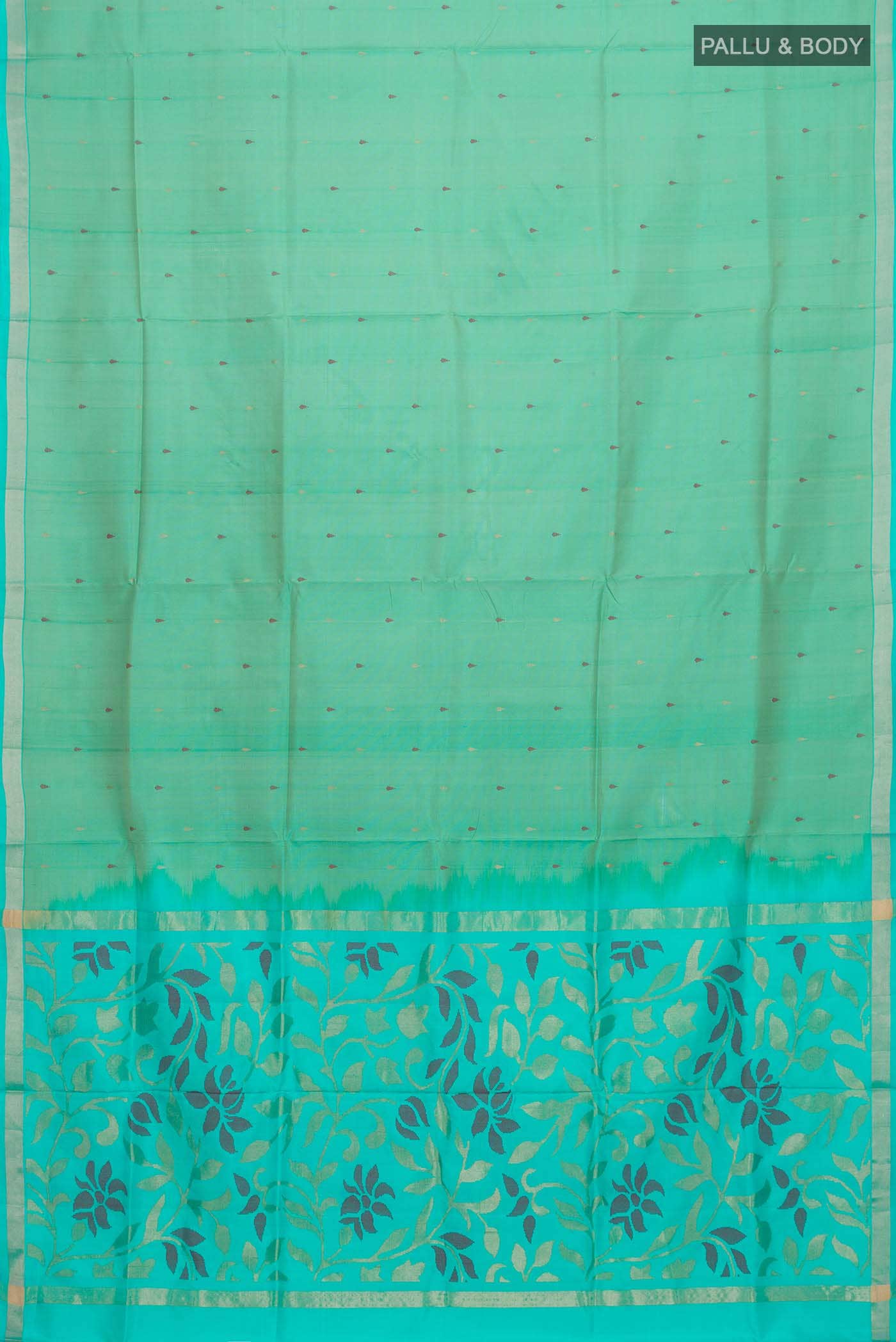 Turquoise Uppada Silk Saree