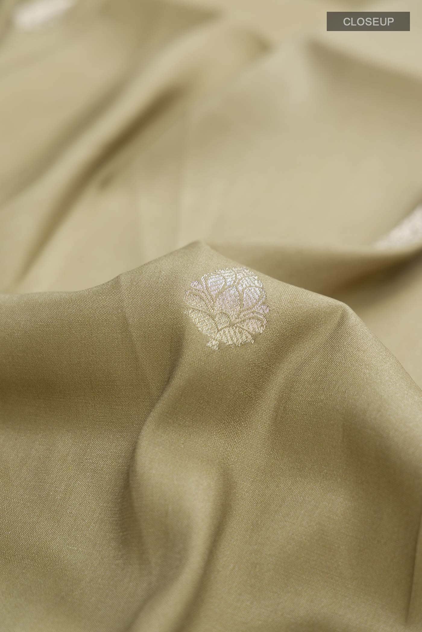 Green Tussar Silk Saree