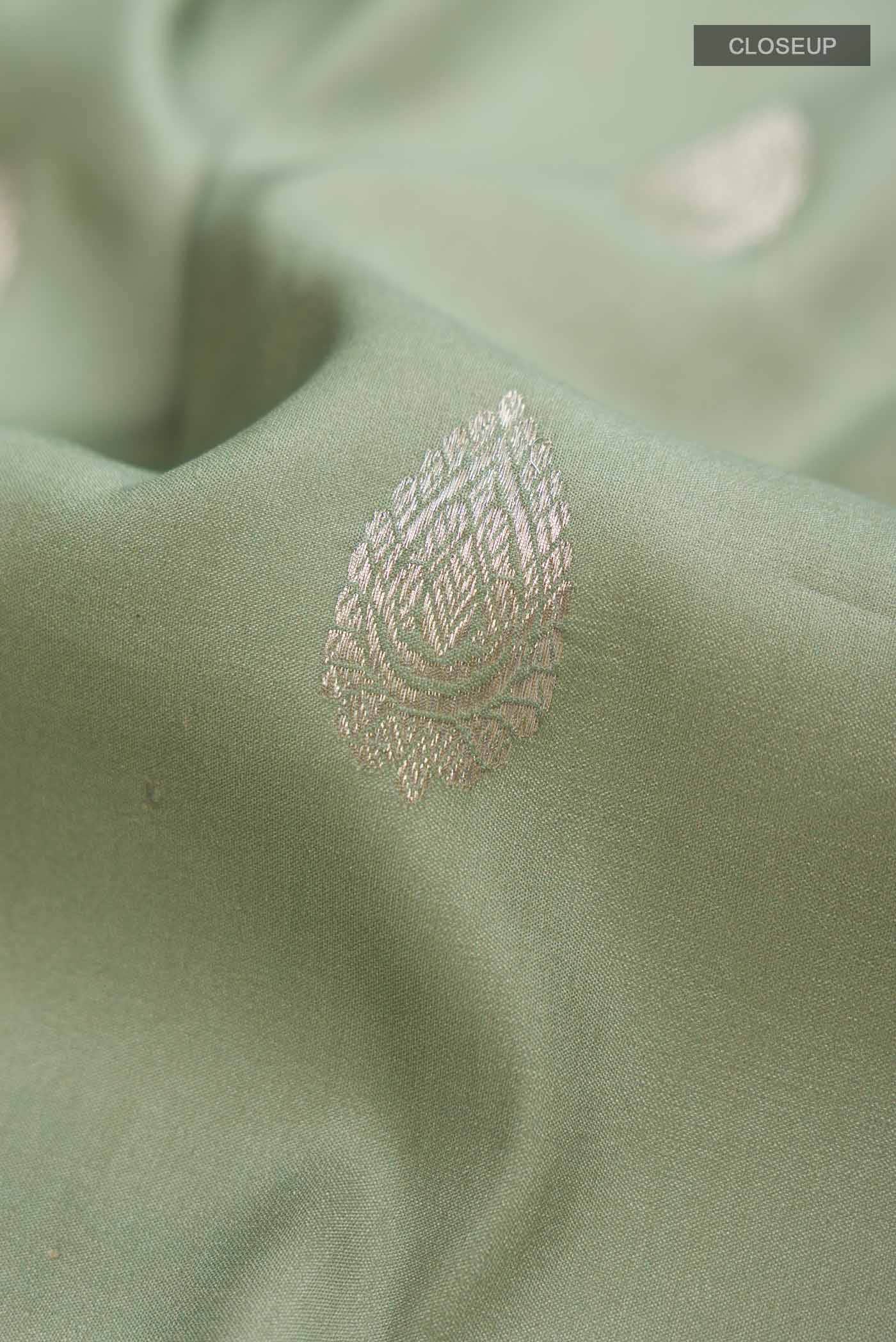 Green Tussar Silk Saree