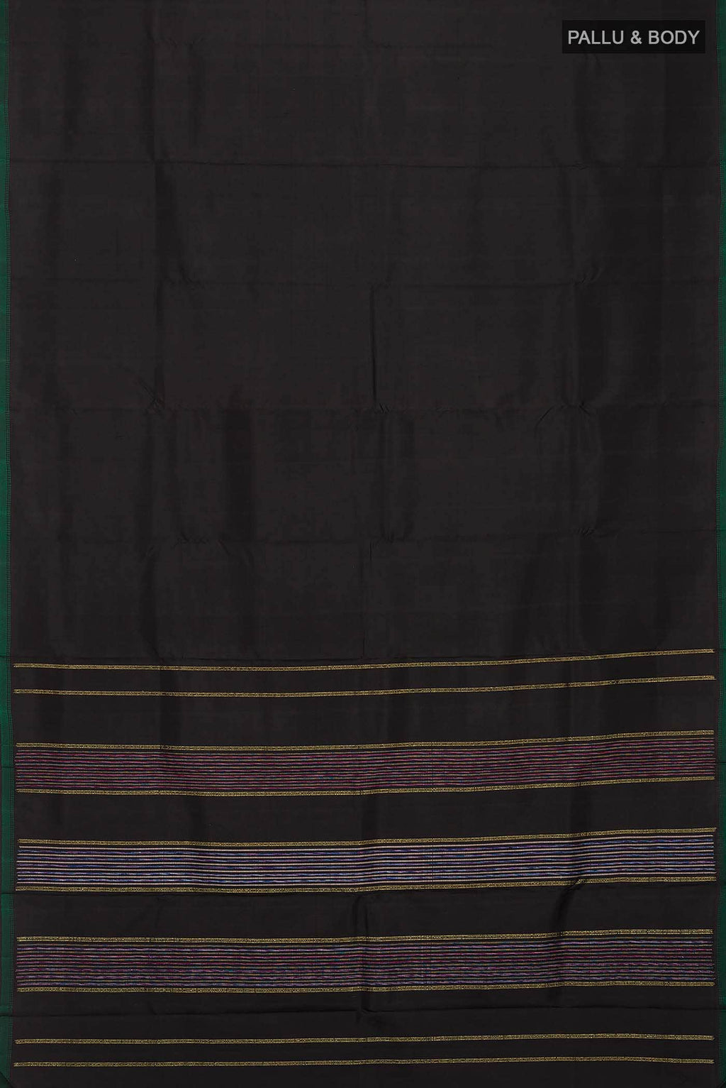 Black Kanchipuram Silk Saree