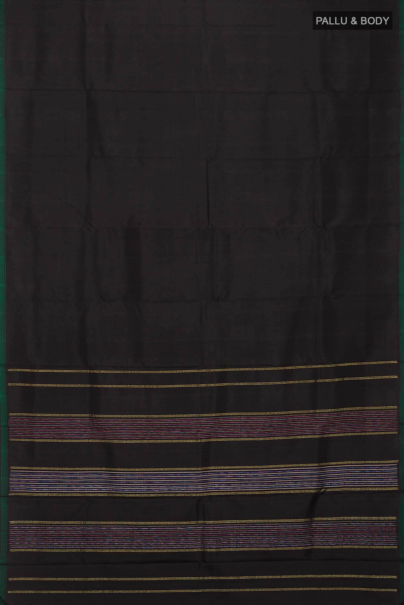 Black Kanchipuram Silk Saree