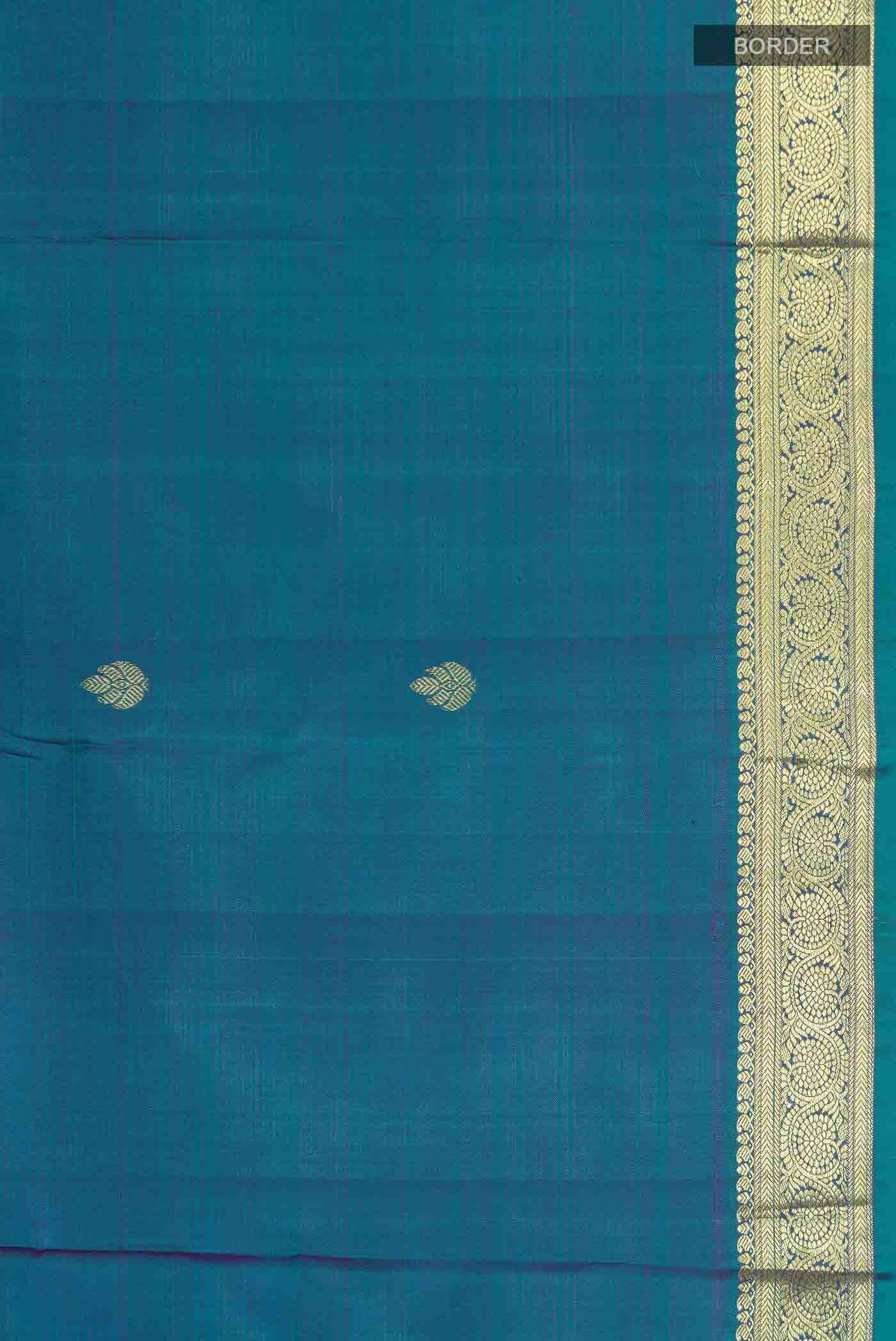 Blue Kanchipuram Silk Saree