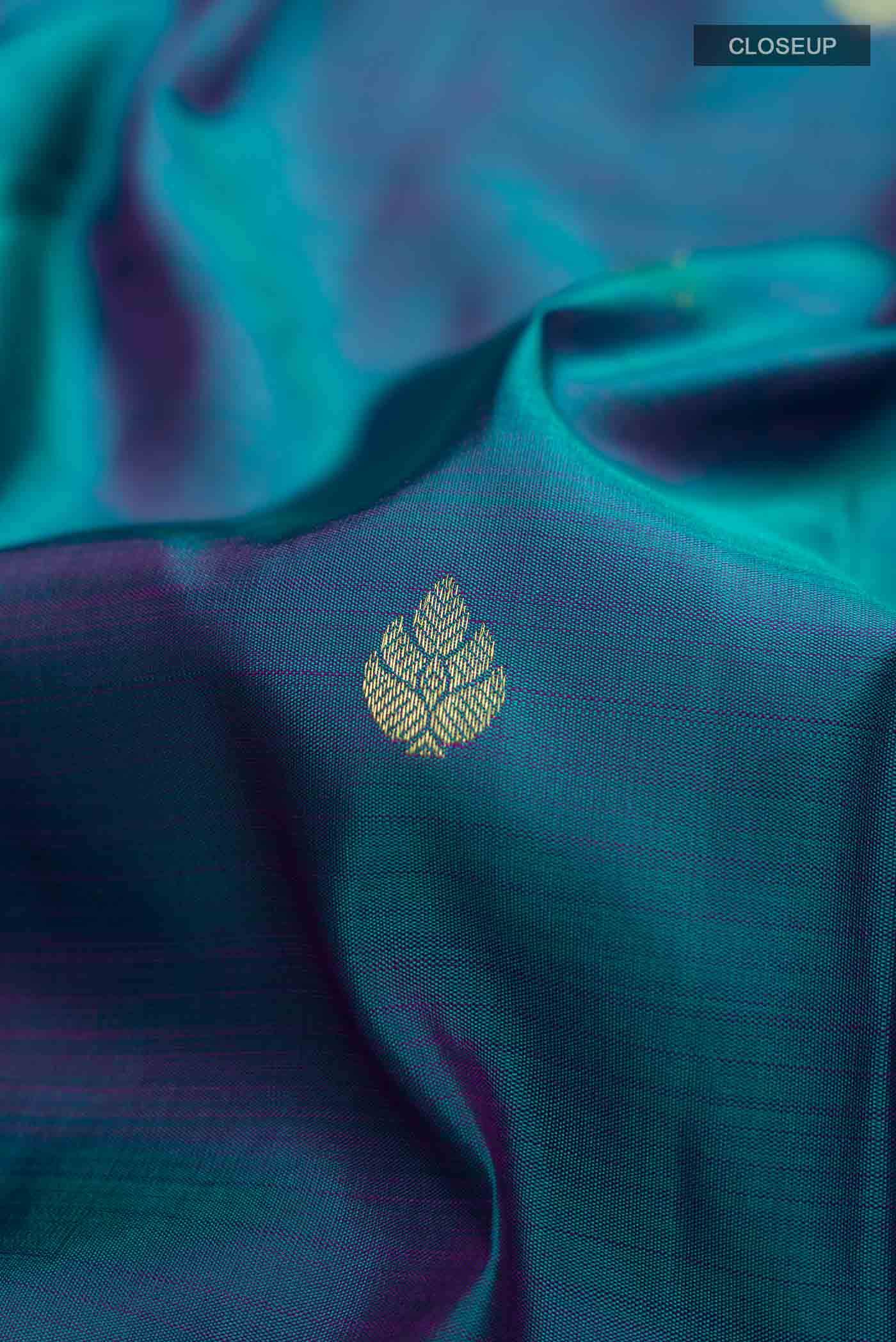 Blue Kanchipuram Silk Saree