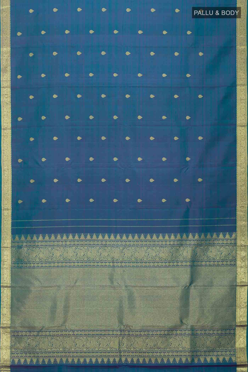 Blue Kanchipuram Silk Saree