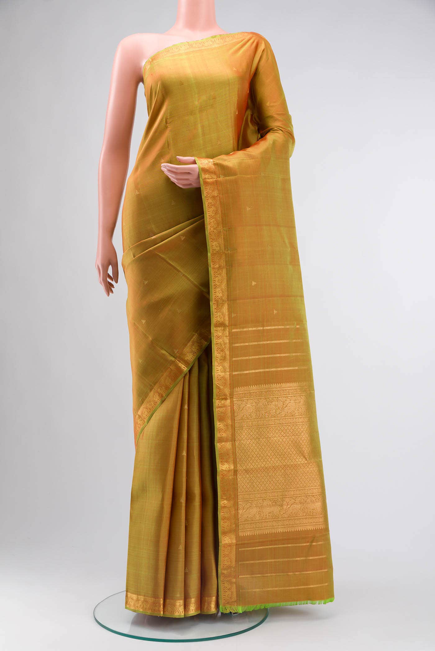 Green Kanchipuram Silk Saree