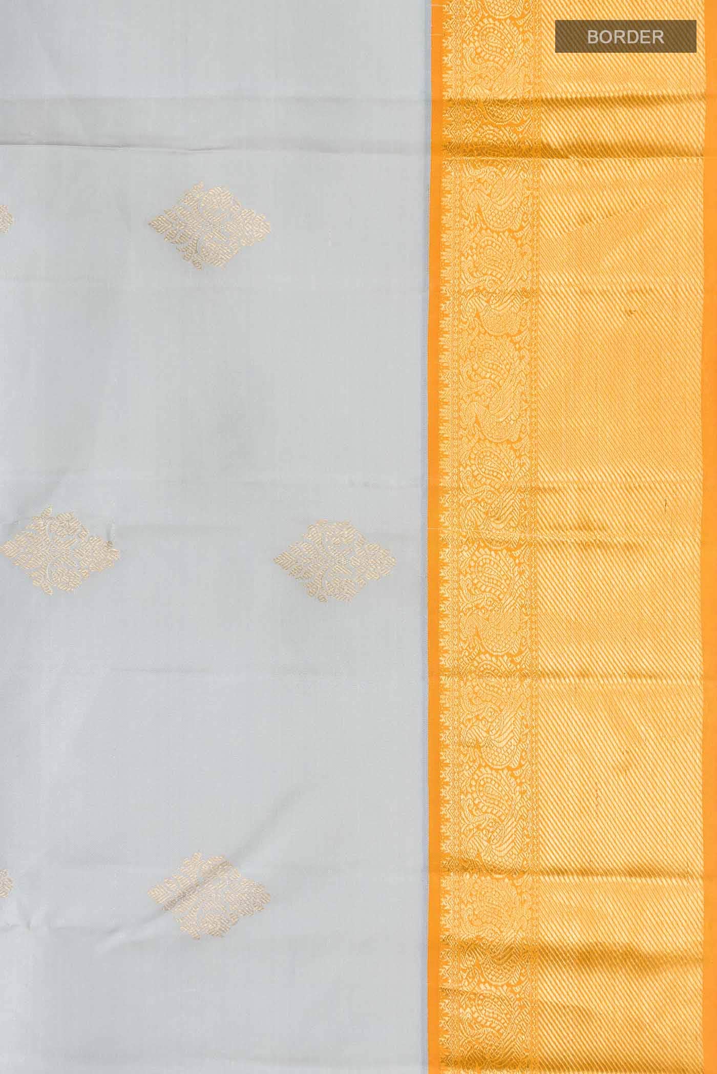 Grey Kanchipuram Silk Saree