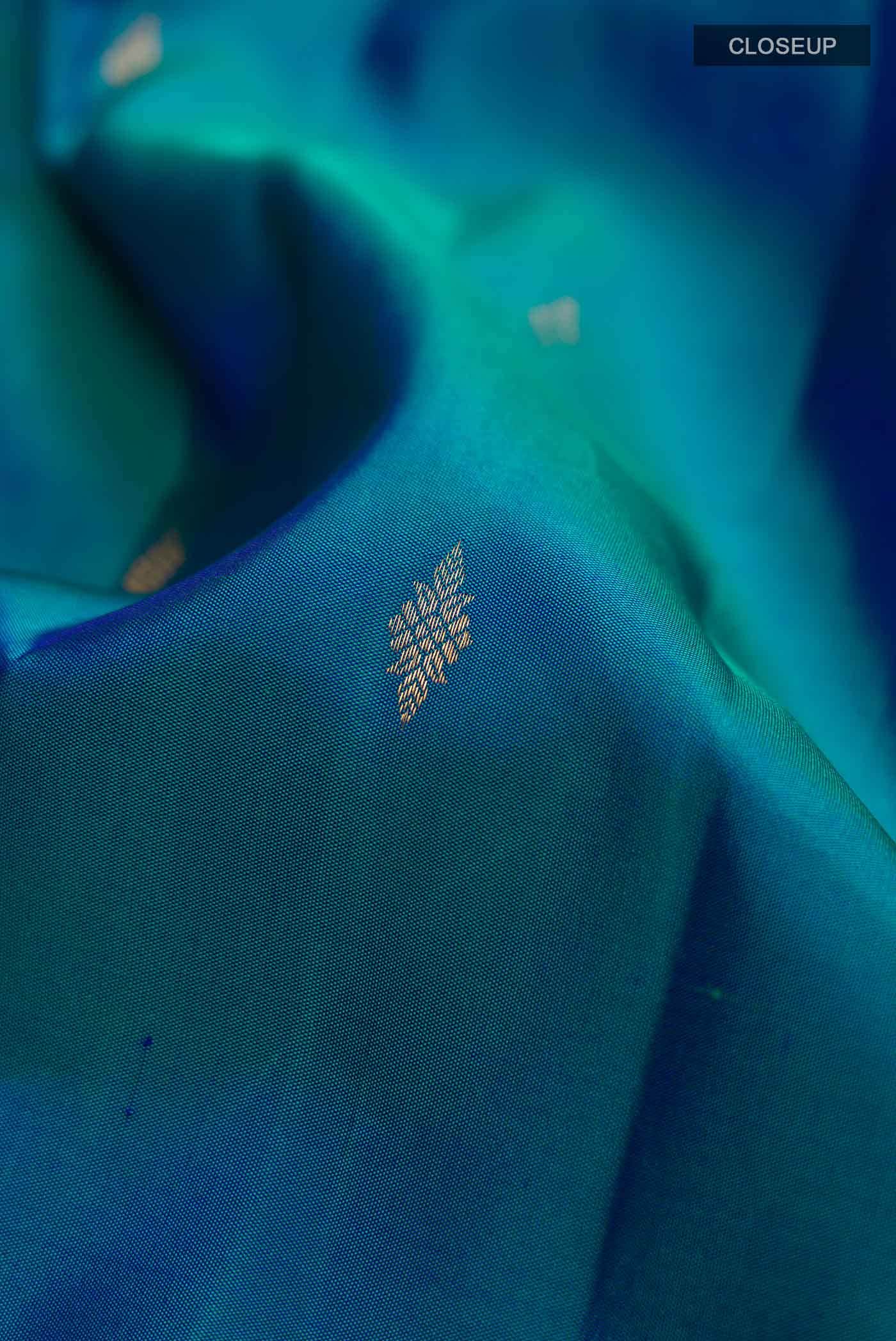 Blue Kanchipuram Silk Saree