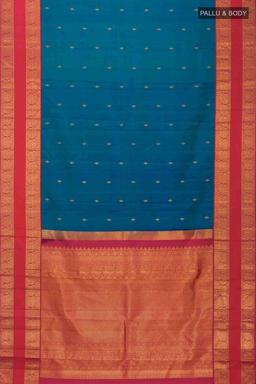 Blue Kanchipuram Silk Saree