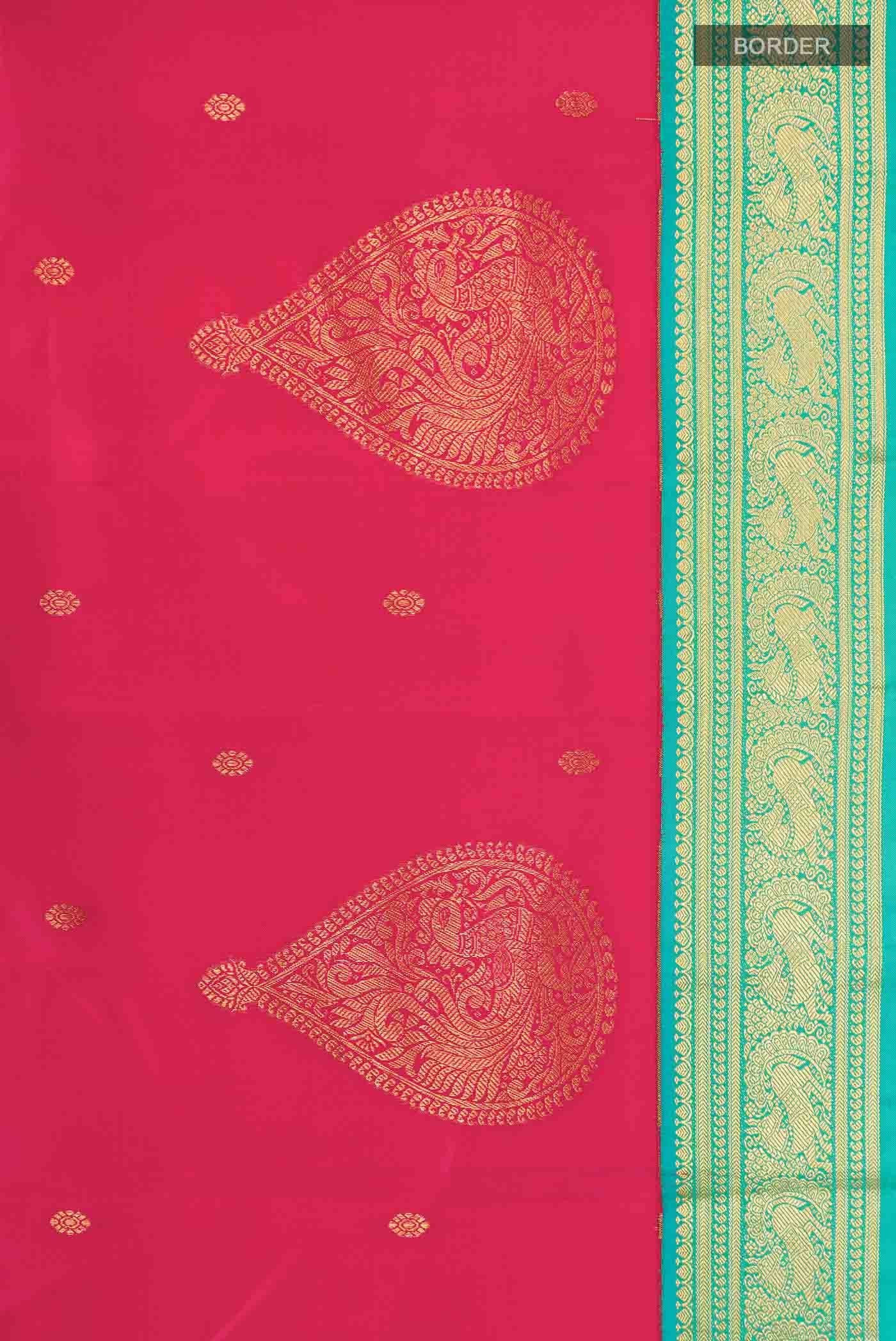 Pink Kanchipuram Silk Saree