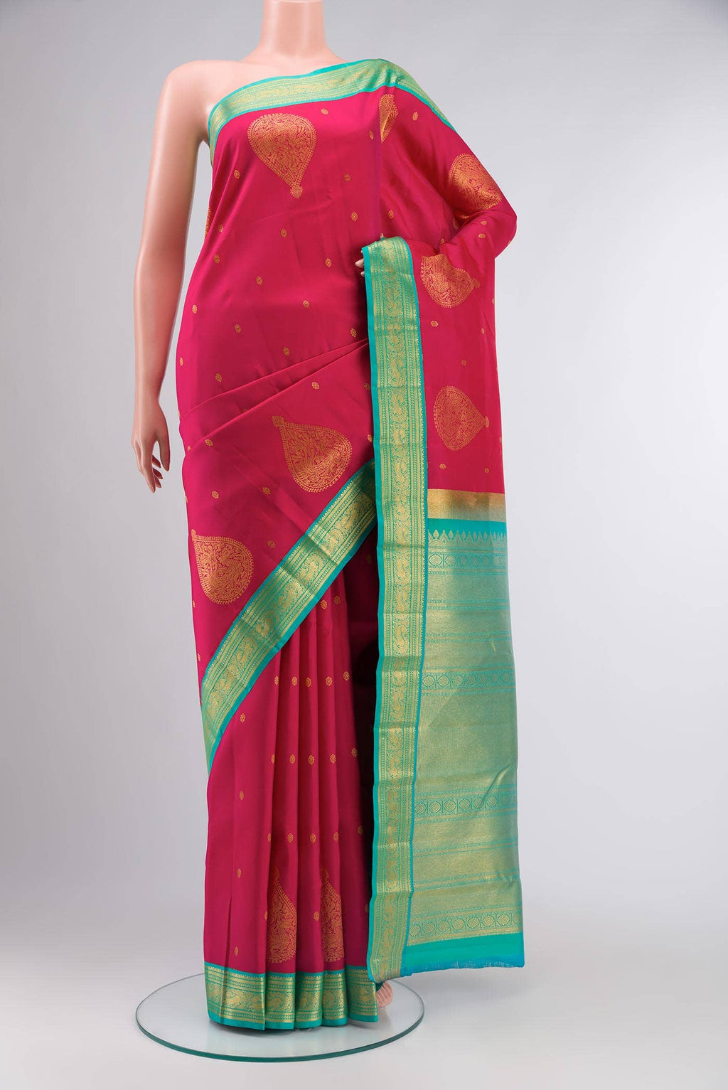 Pink Kanchipuram Silk Saree