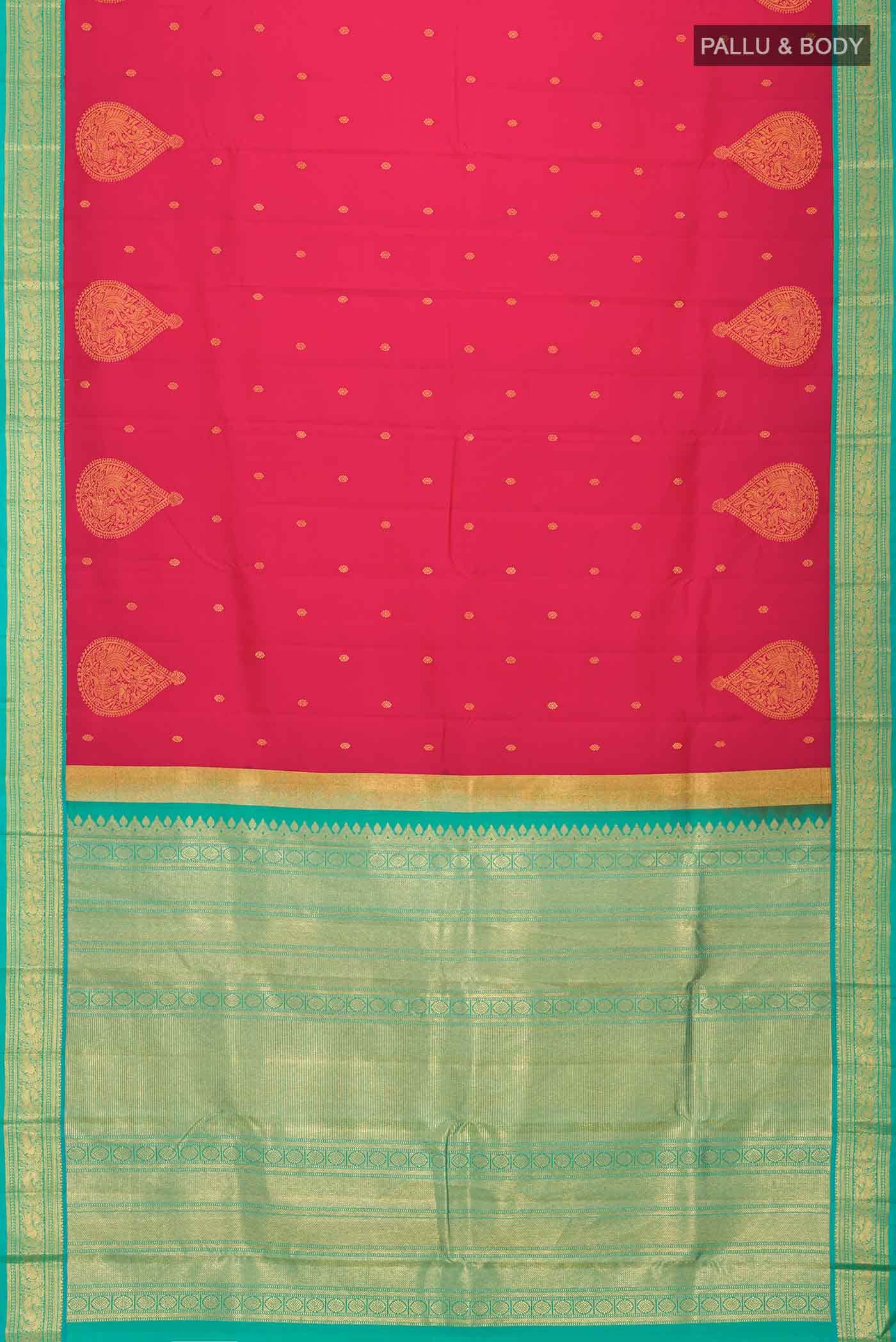 Pink Kanchipuram Silk Saree