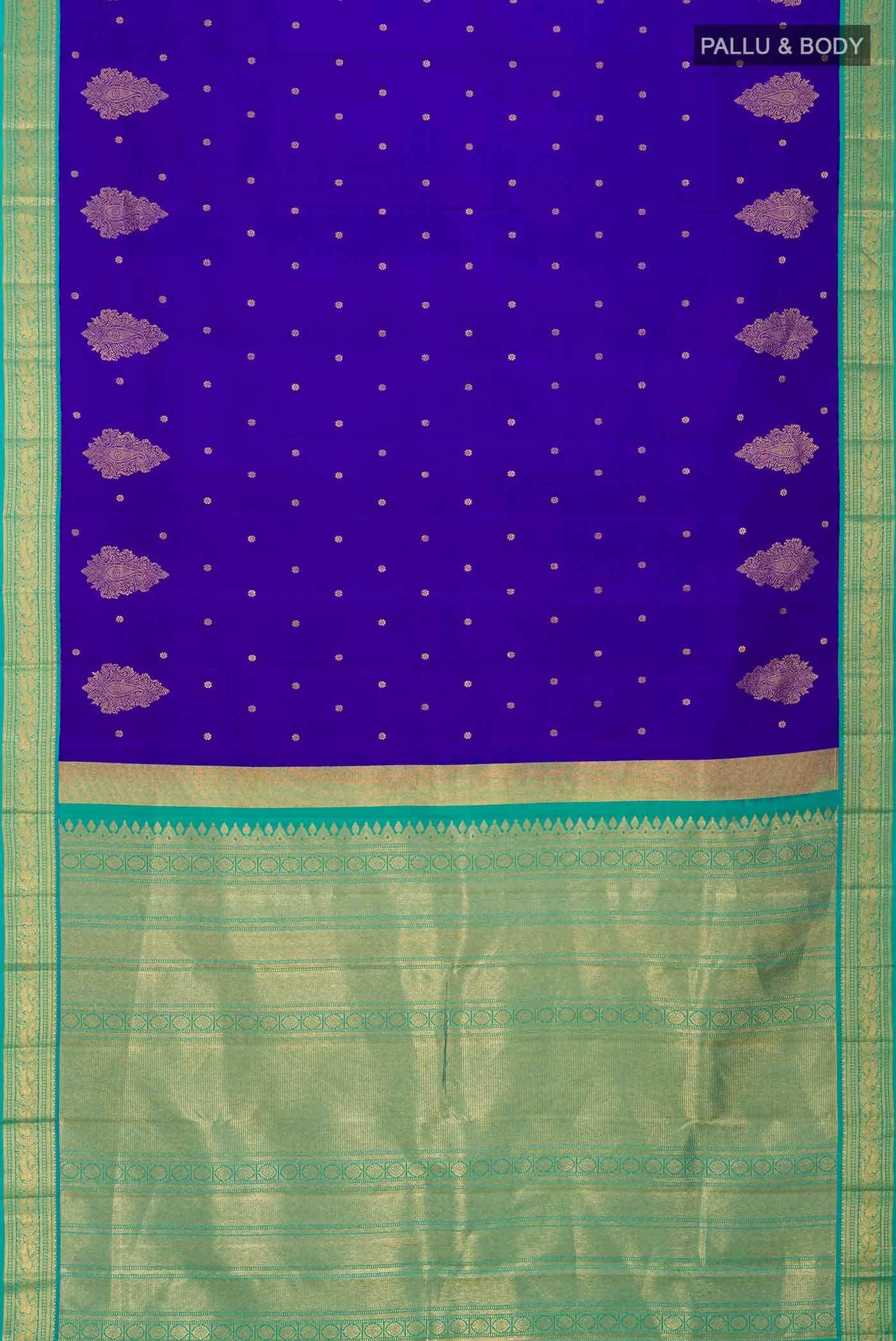 Blue Kanchipuram Silk Saree