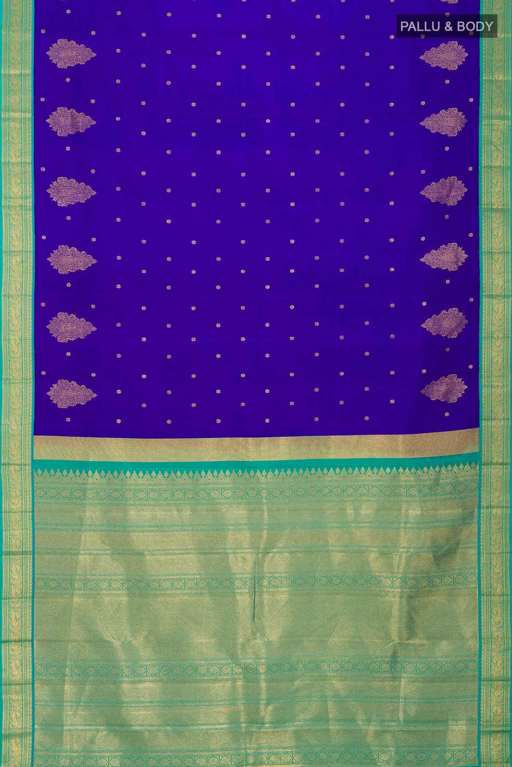 Blue Kanchipuram Silk Saree