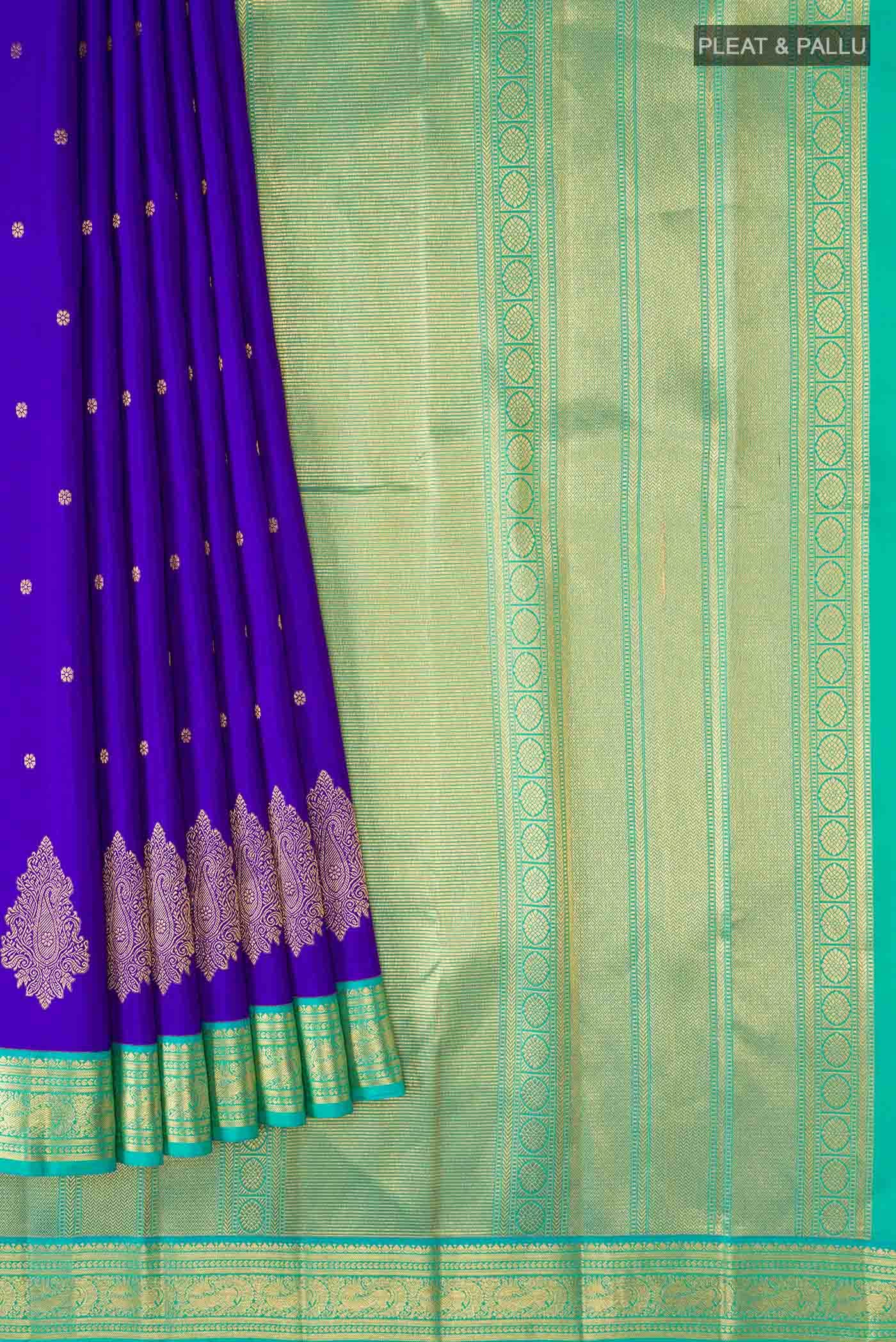 Blue Kanchipuram Silk Saree