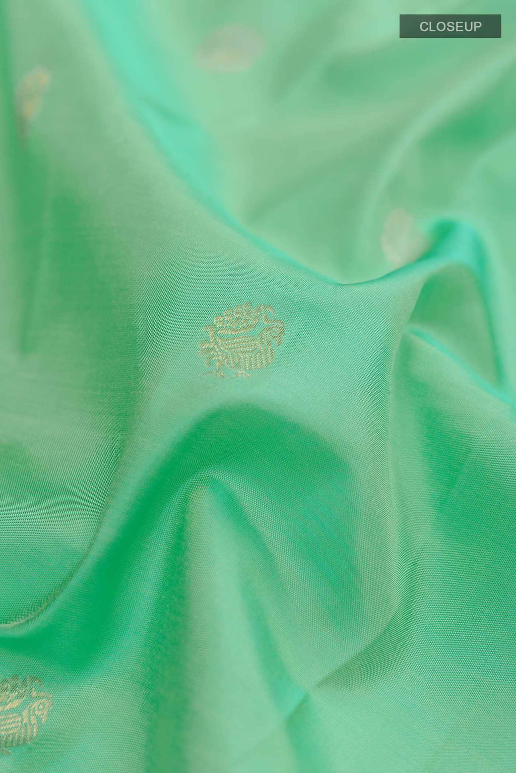 Mint Green Kanchipuram Silk Saree