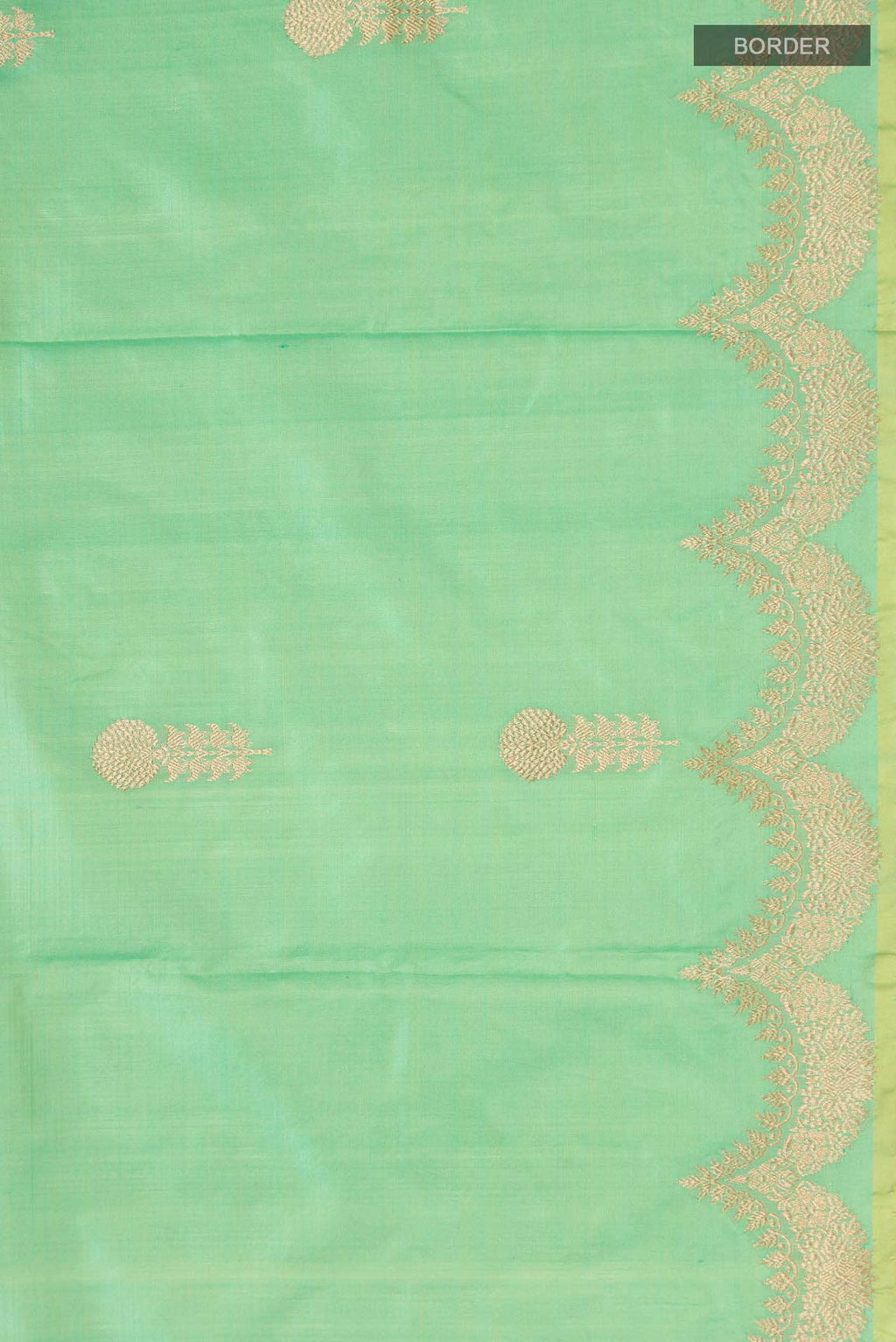 Green Banarasi Katan Silk Saree