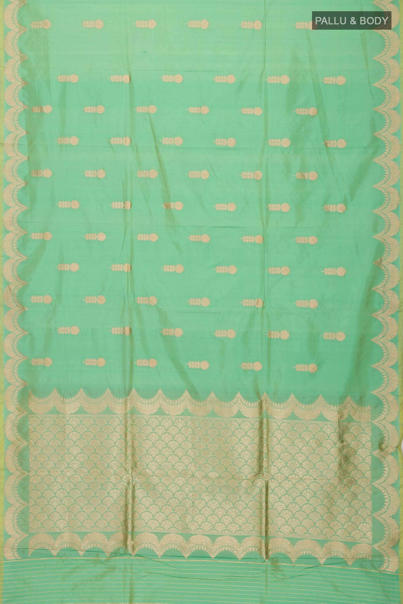 Green Banarasi Katan Silk Saree