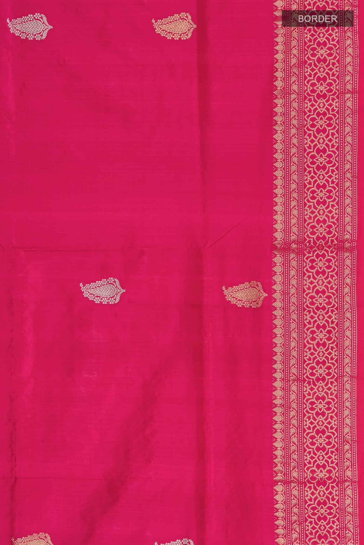 Pink Banarasi Katan Silk Saree