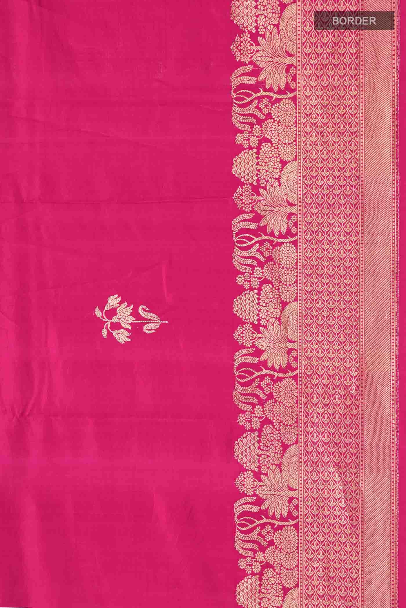 Pink Banarasi Silk Saree