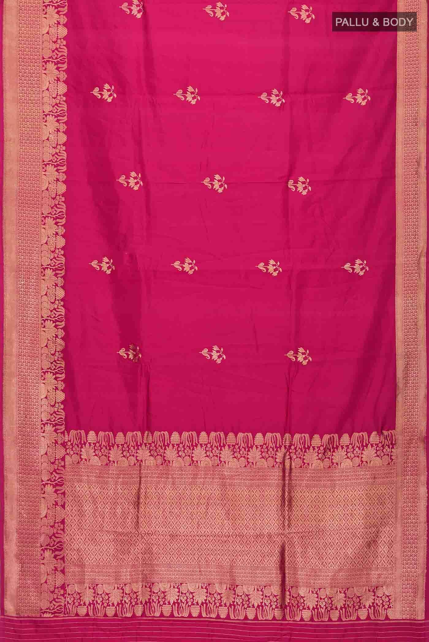 Pink Banarasi Silk Saree