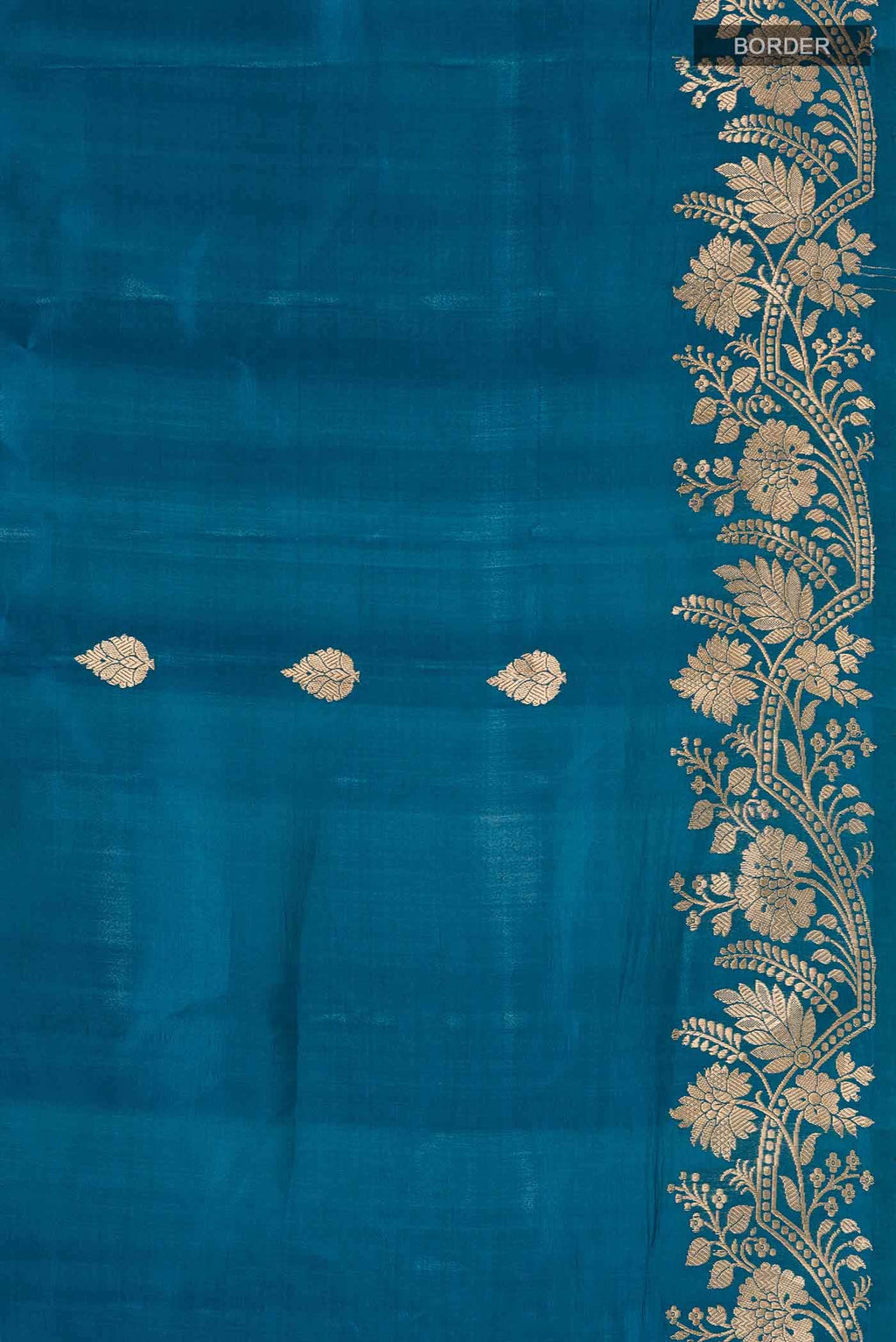 Blue Banarasi Katan Silk Saree