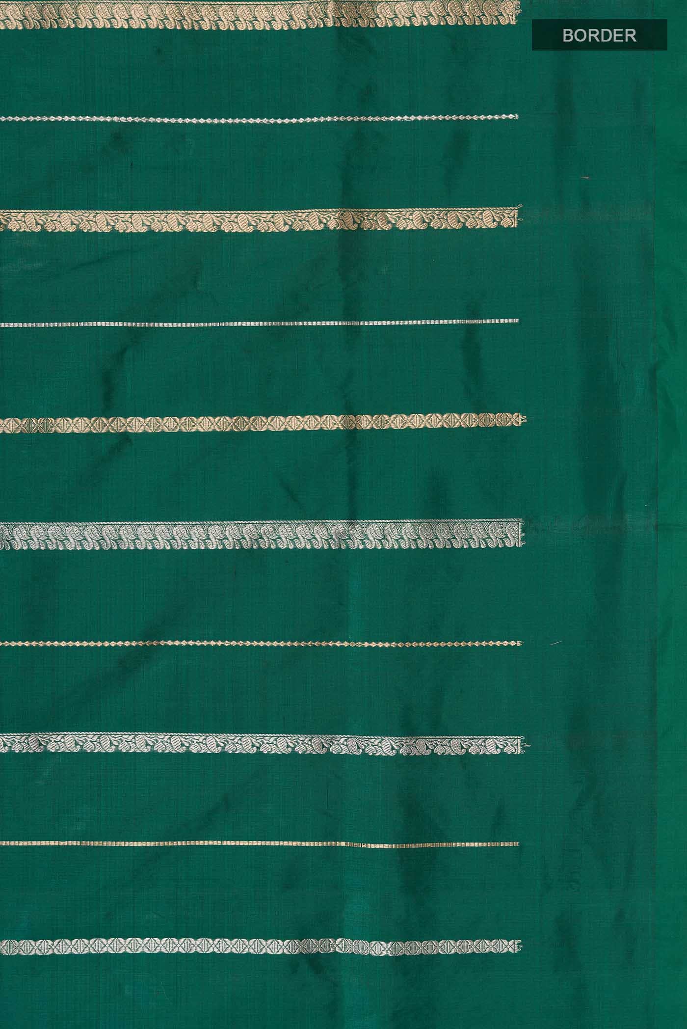 Green Banarasi Katan Silk Saree