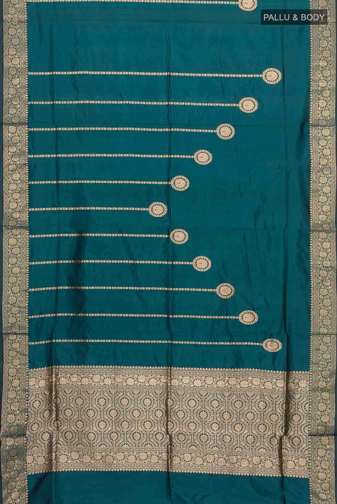 Green Banarasi Katan Silk Saree