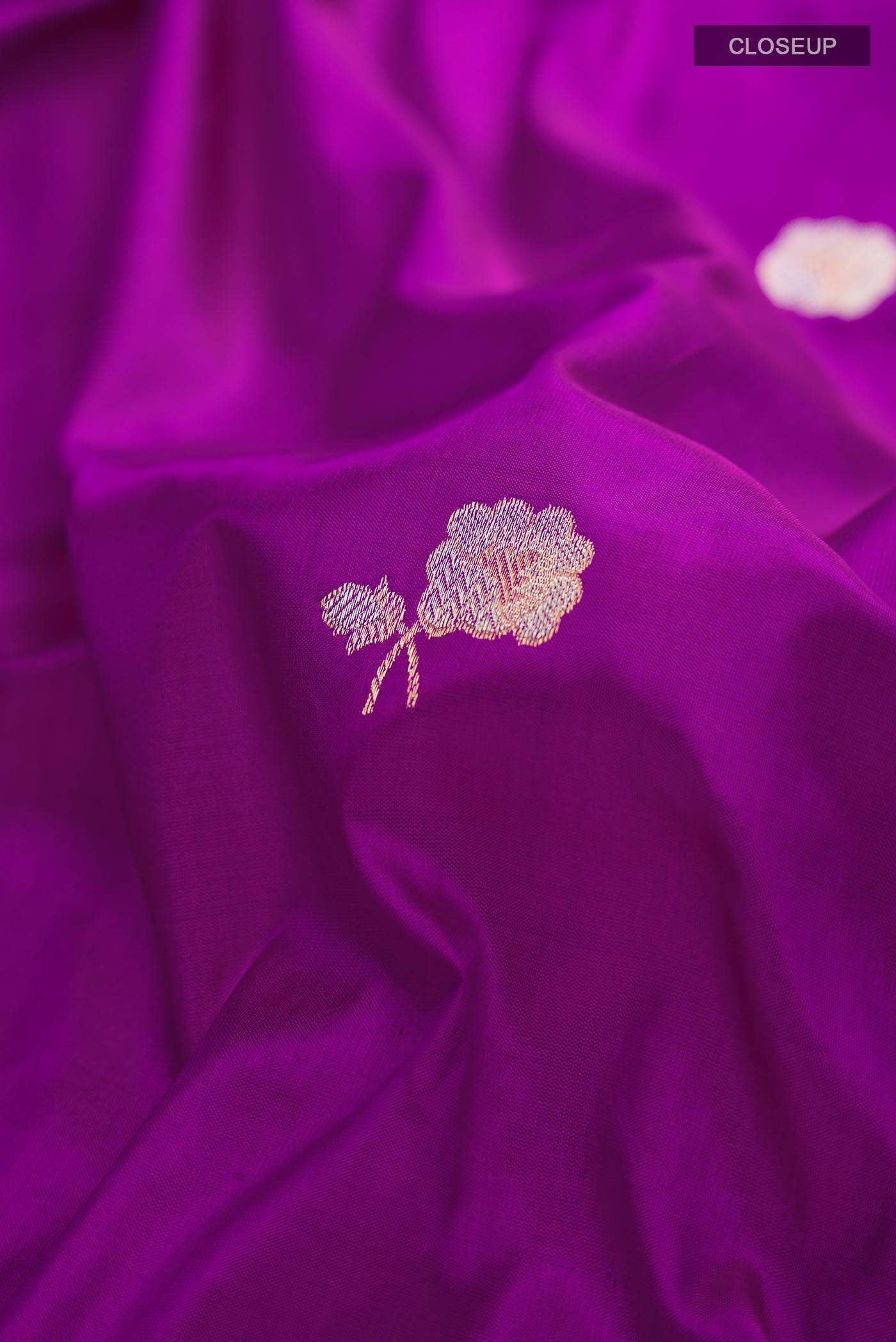 Purple Banarasi Katan Silk Saree