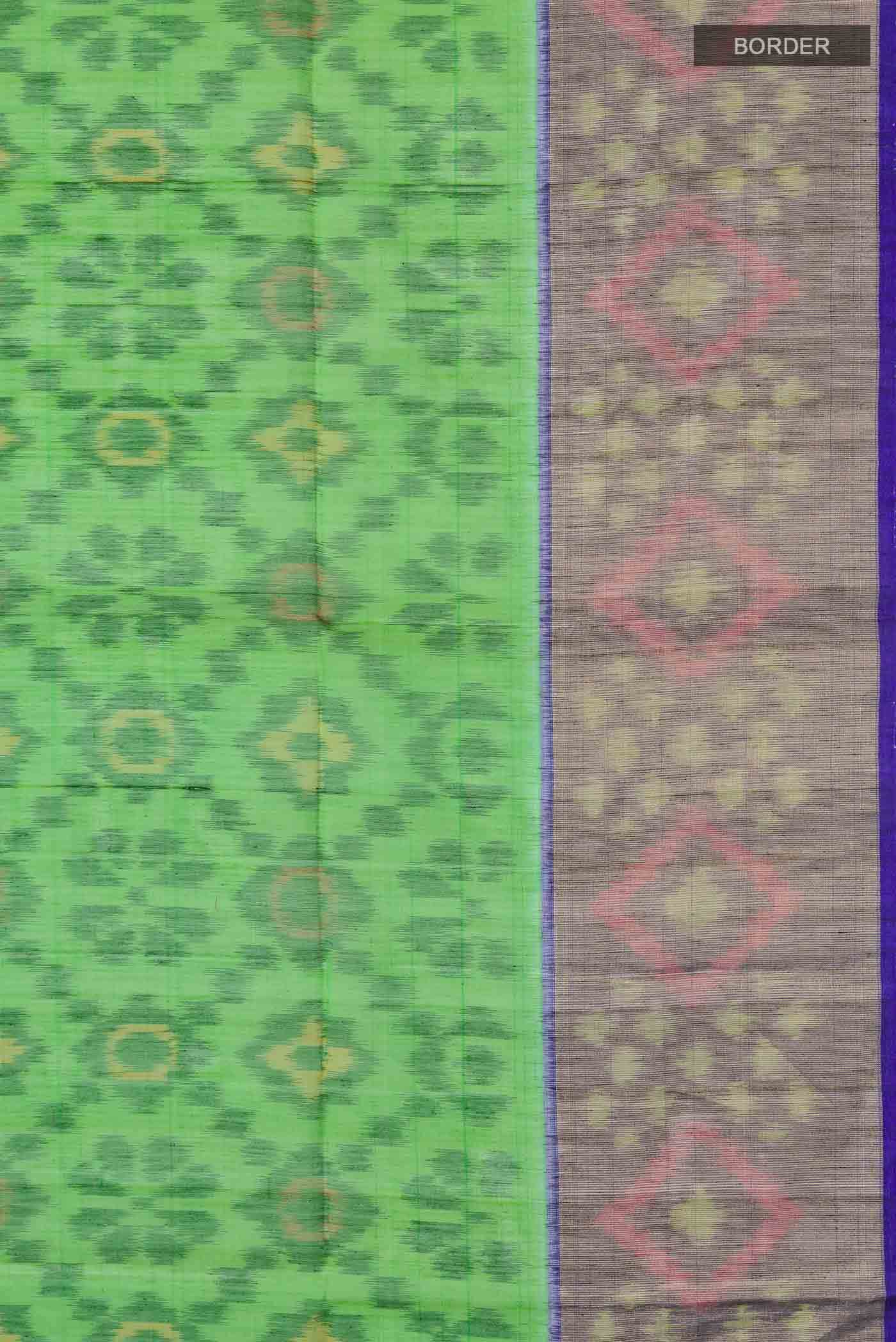 Green Silk Cotton Saree