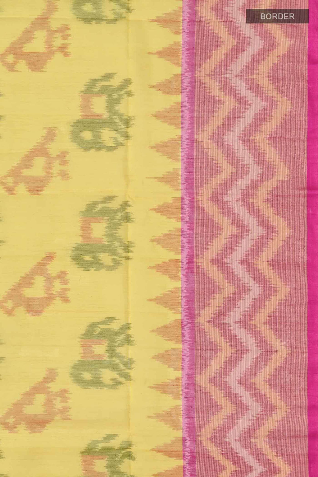 Yellow Silk Cotton Saree