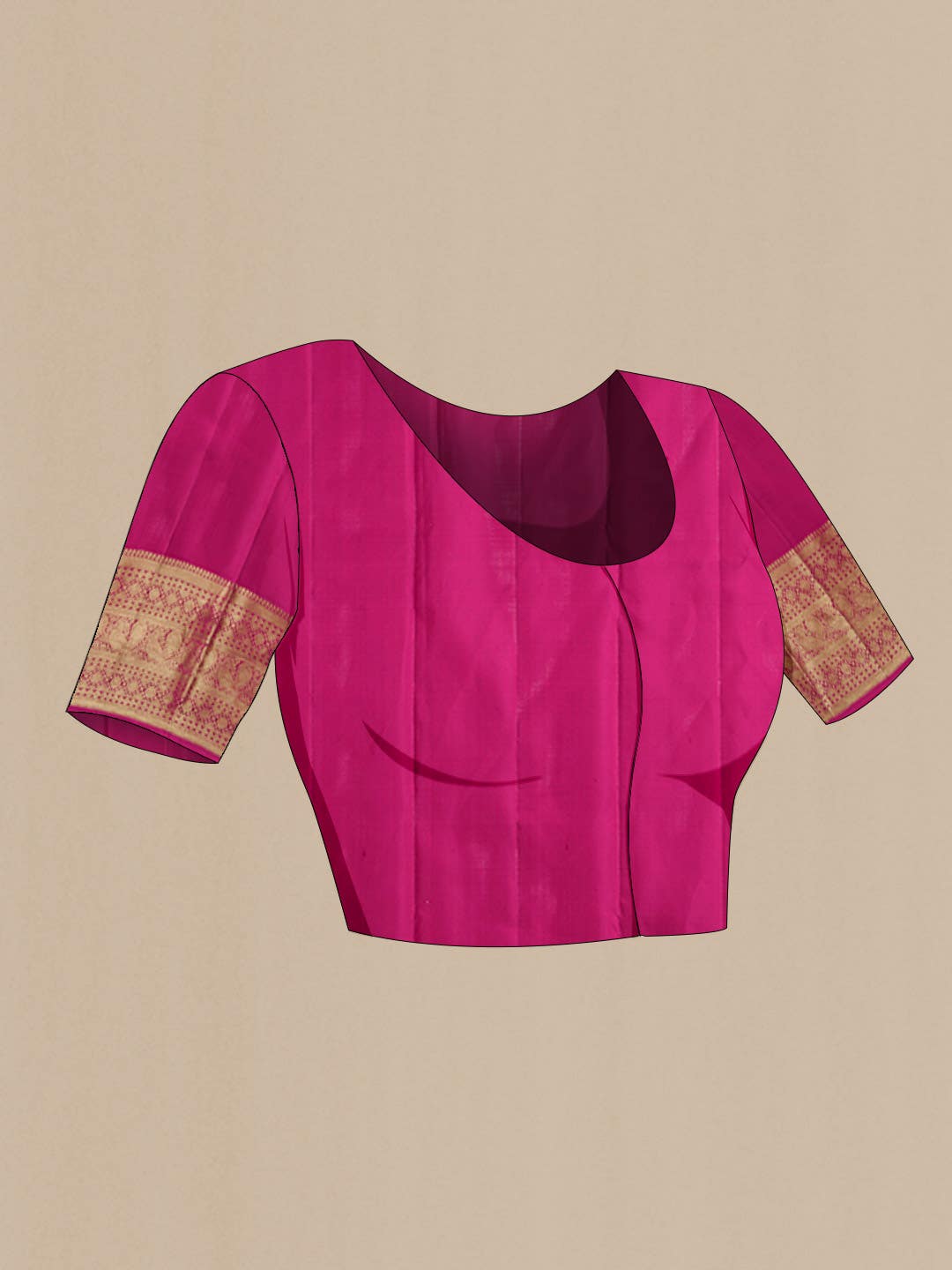 Pink Kanchipuram Silk Saree