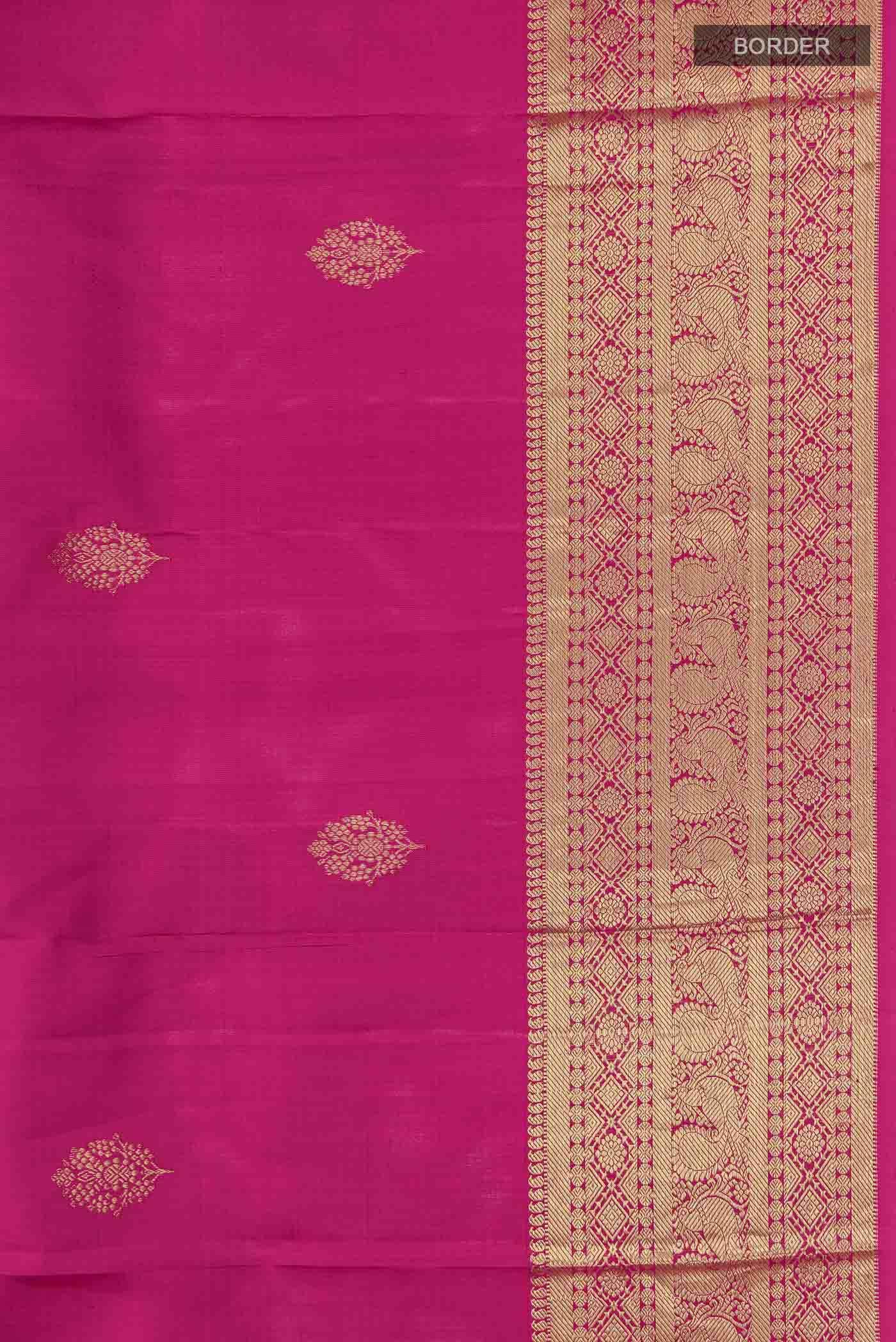 Pink Kanchipuram Silk Saree