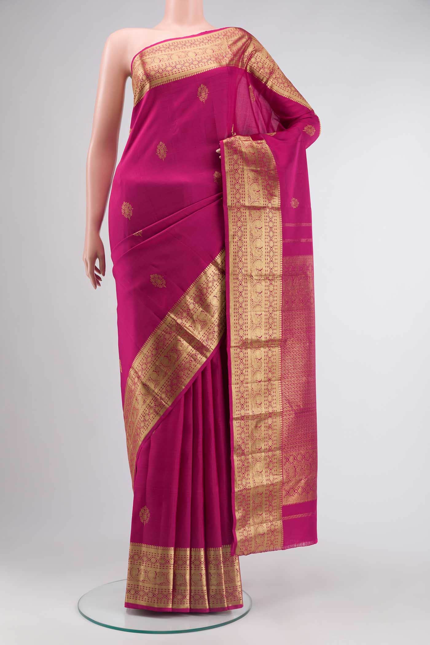 Pink Kanchipuram Silk Saree