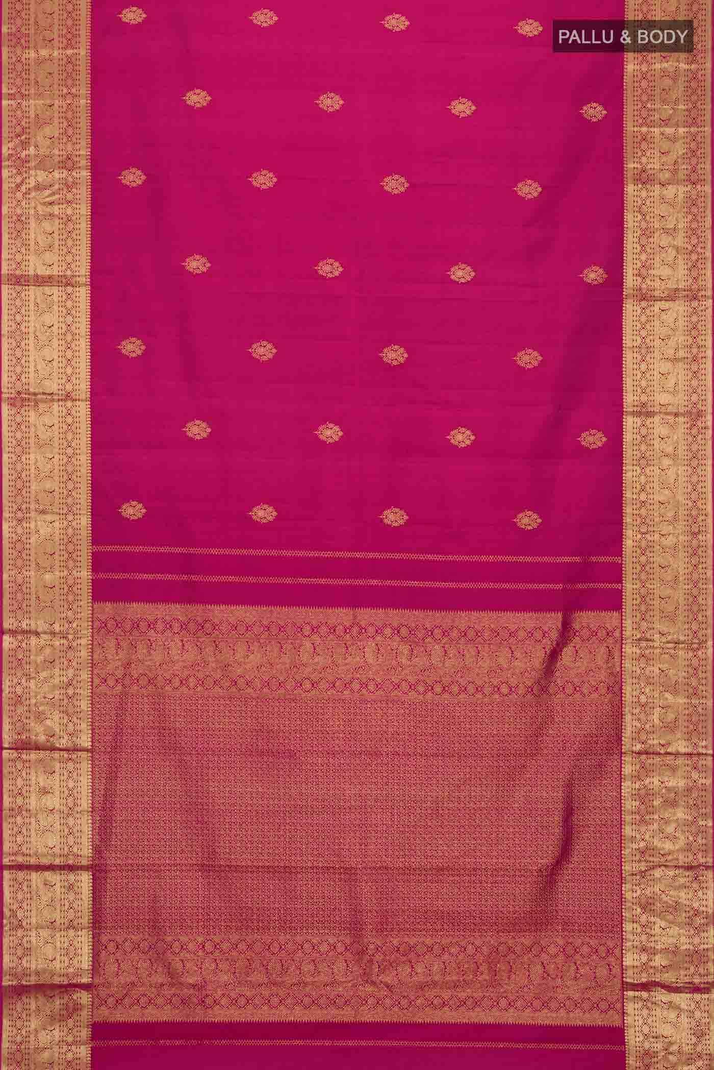 Pink Kanchipuram Silk Saree