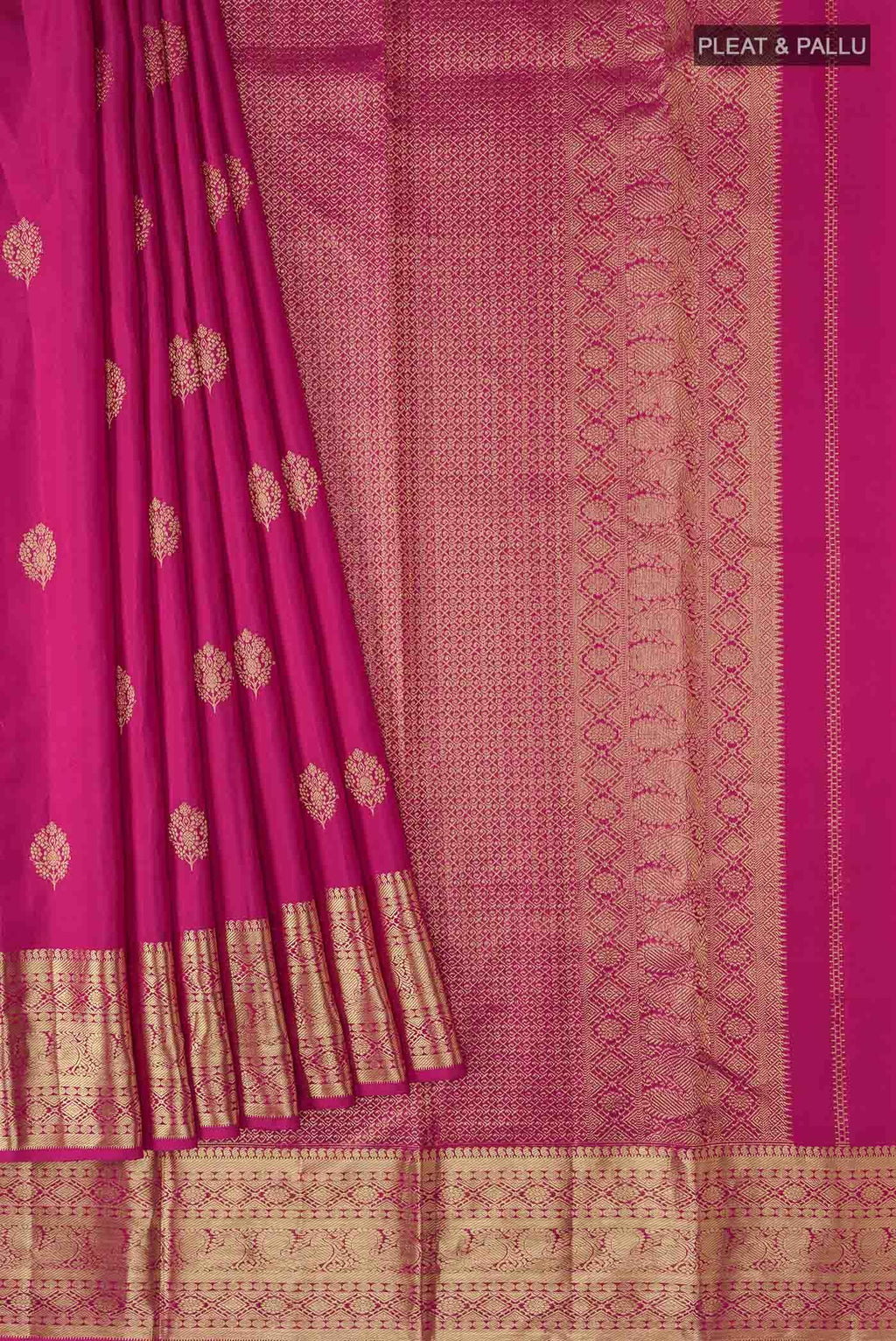 Pink Kanchipuram Silk Saree