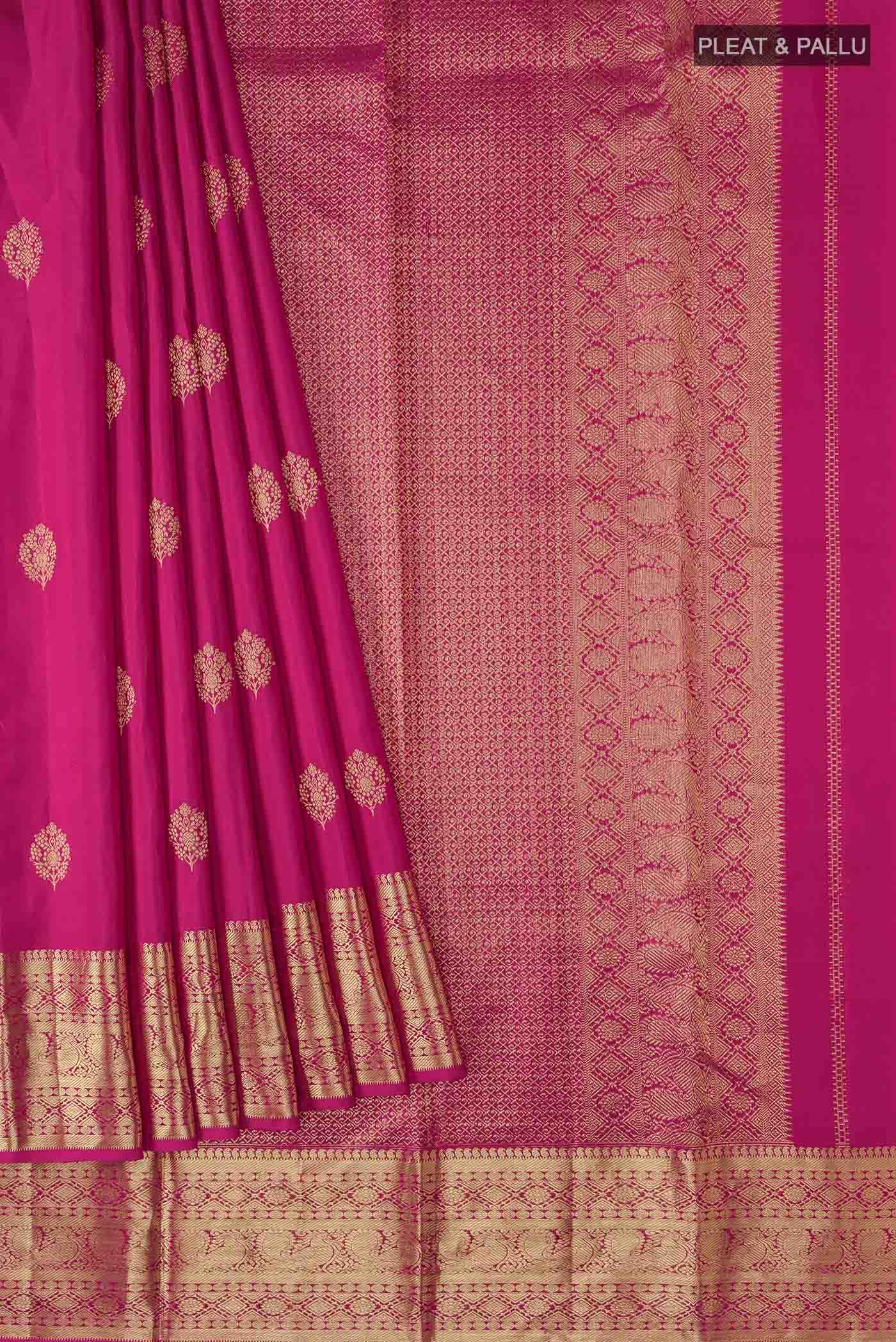 Pink Kanchipuram Silk Saree