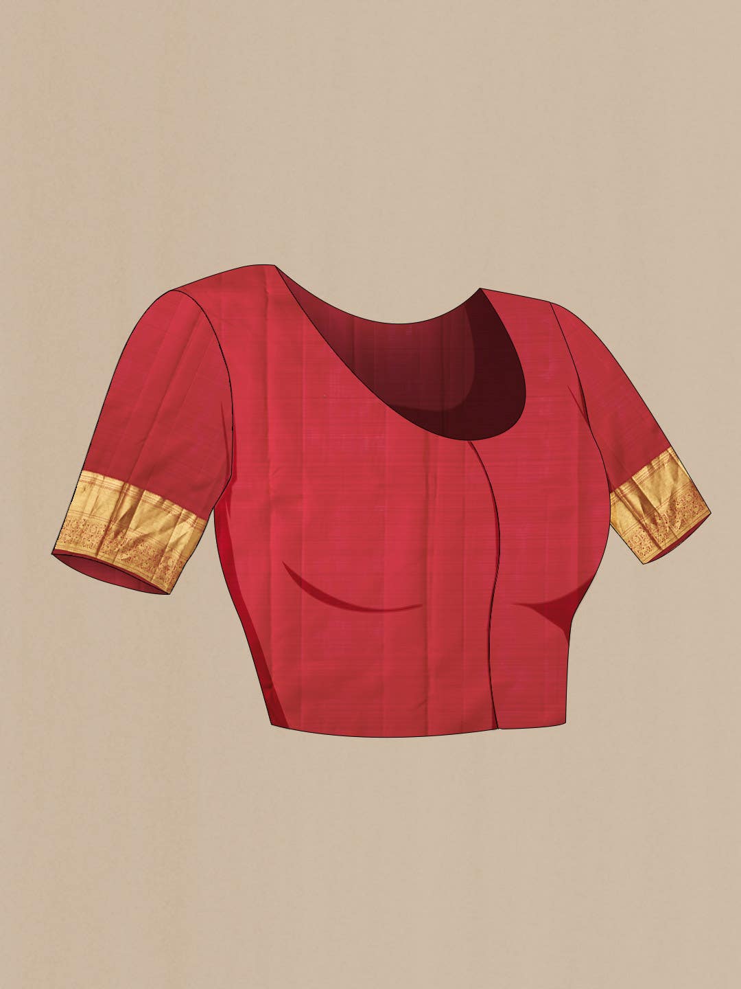 Red Kanchipuram Silk Saree