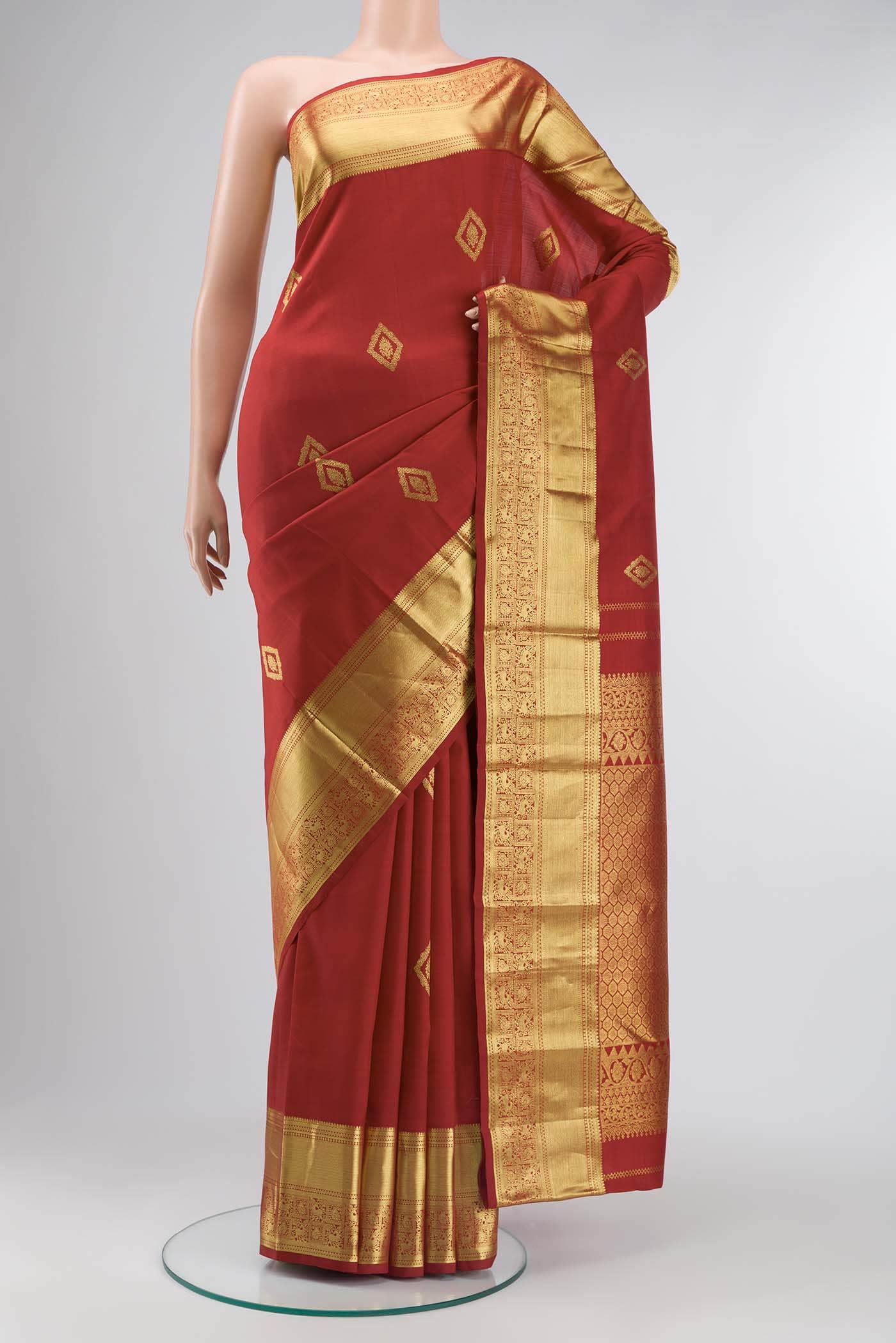 Red Kanchipuram Silk Saree