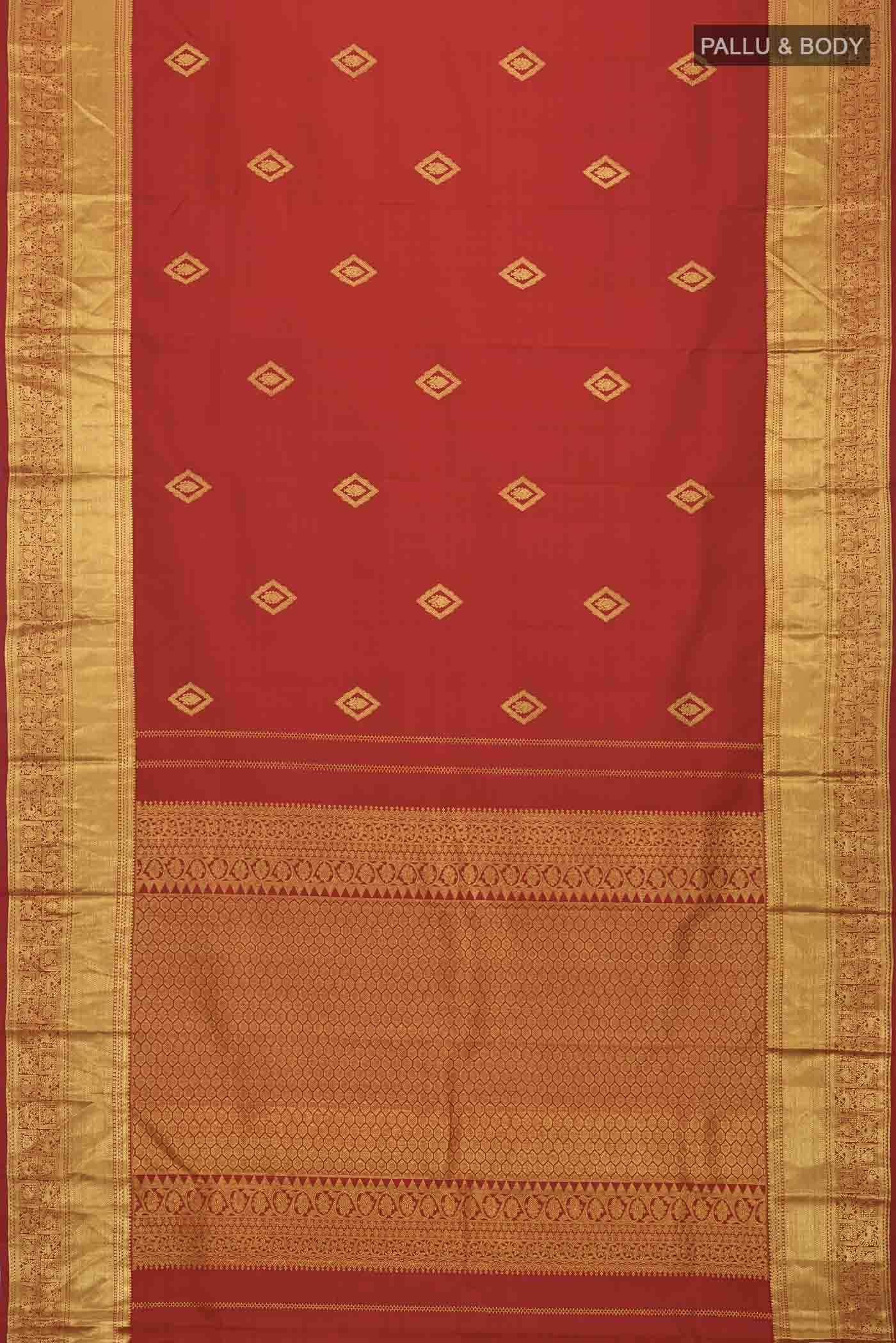 Red Kanchipuram Silk Saree