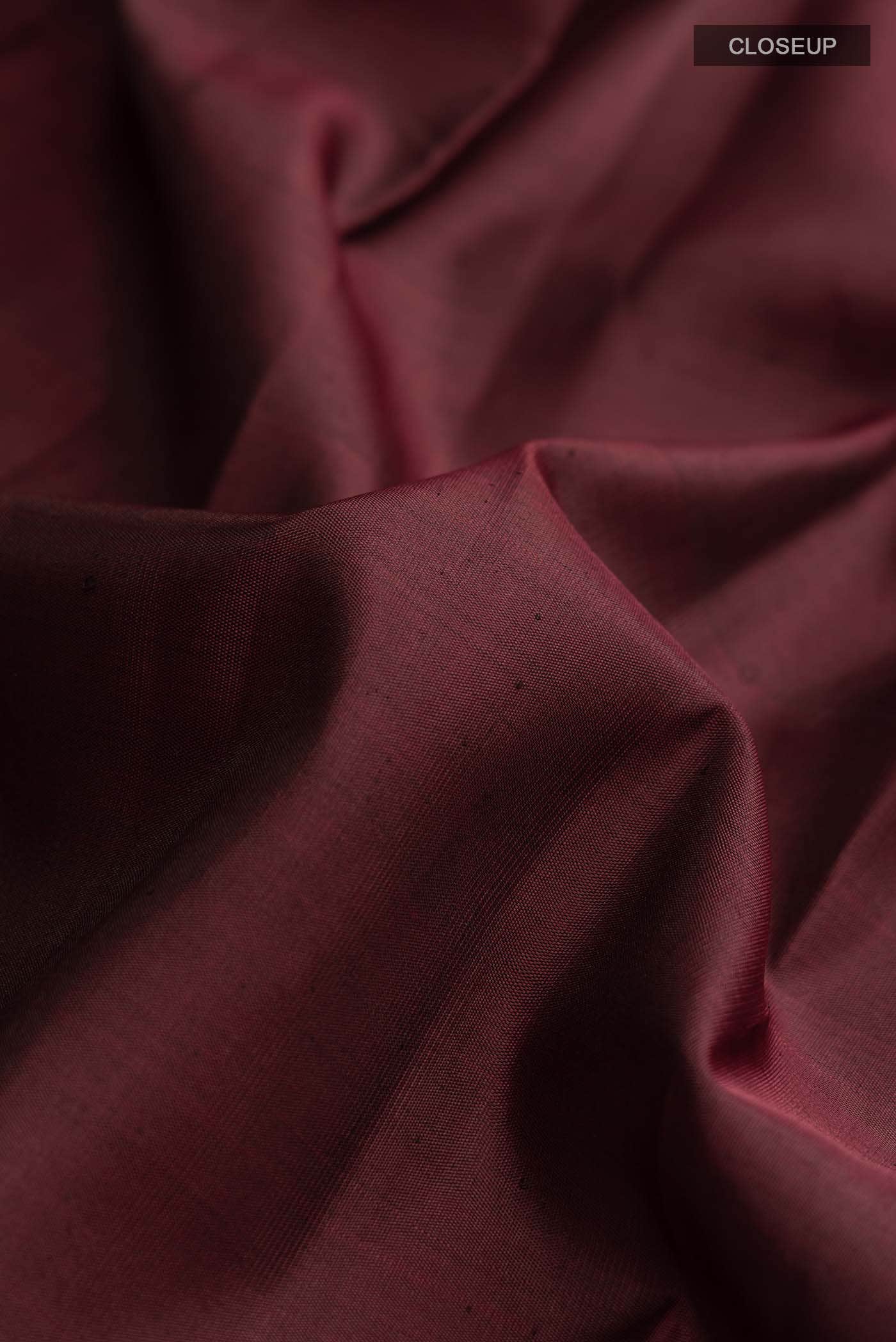 Maroon Kanchipuram Silk Saree