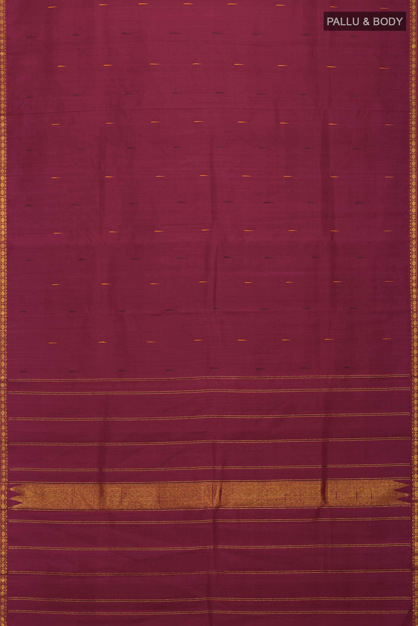 Maroon Kanchipuram Silk Saree
