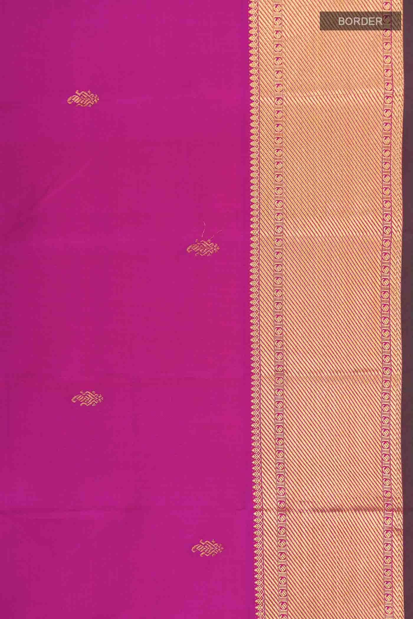 Magenta Kanchipuram Silk Saree