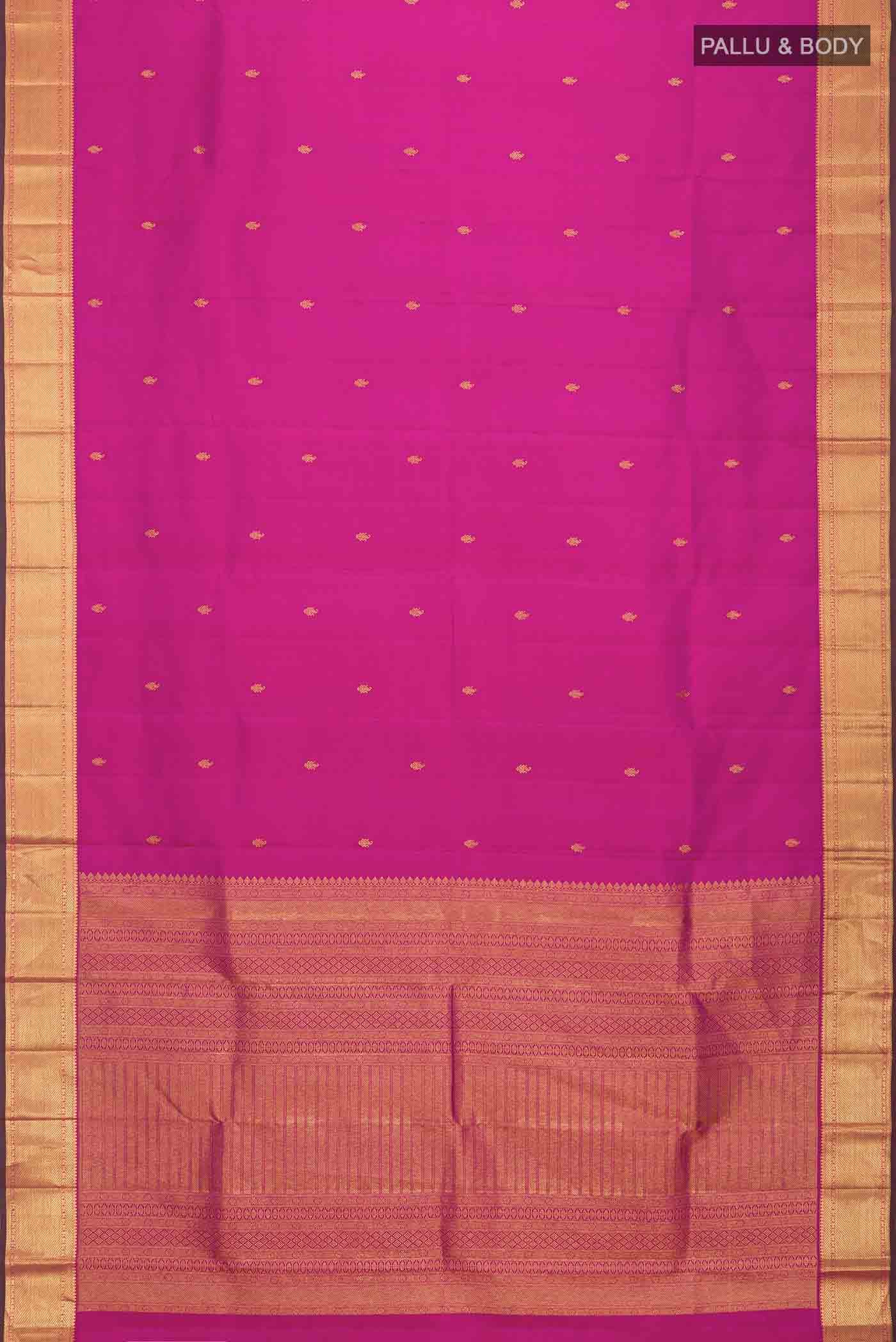 Magenta Kanchipuram Silk Saree