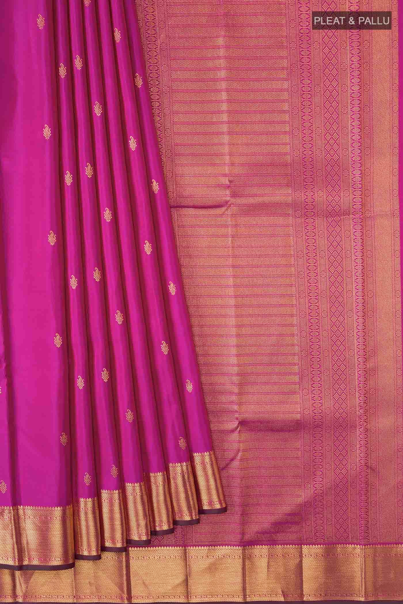 Magenta Kanchipuram Silk Saree