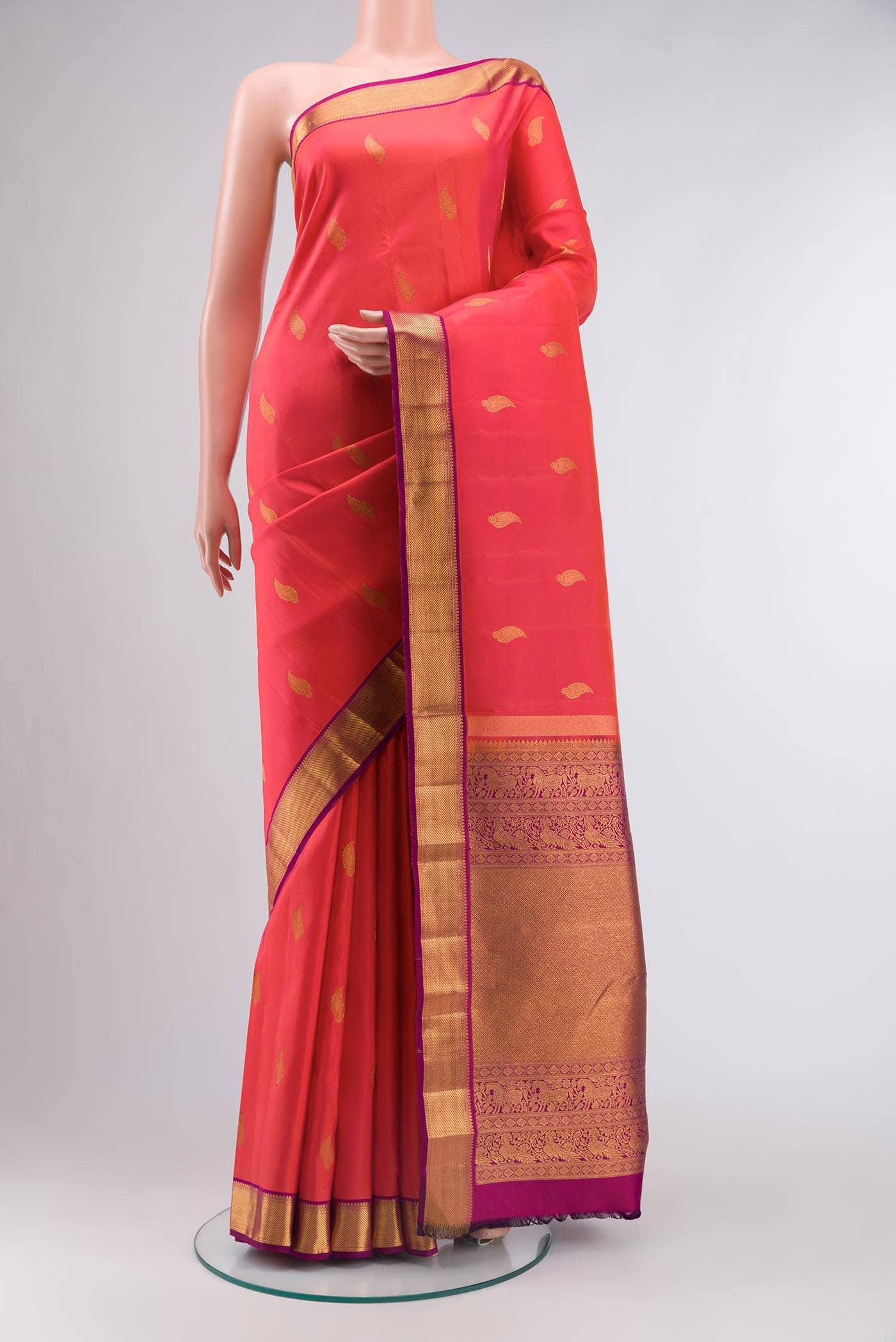 Red Kanchipuram Silk Saree