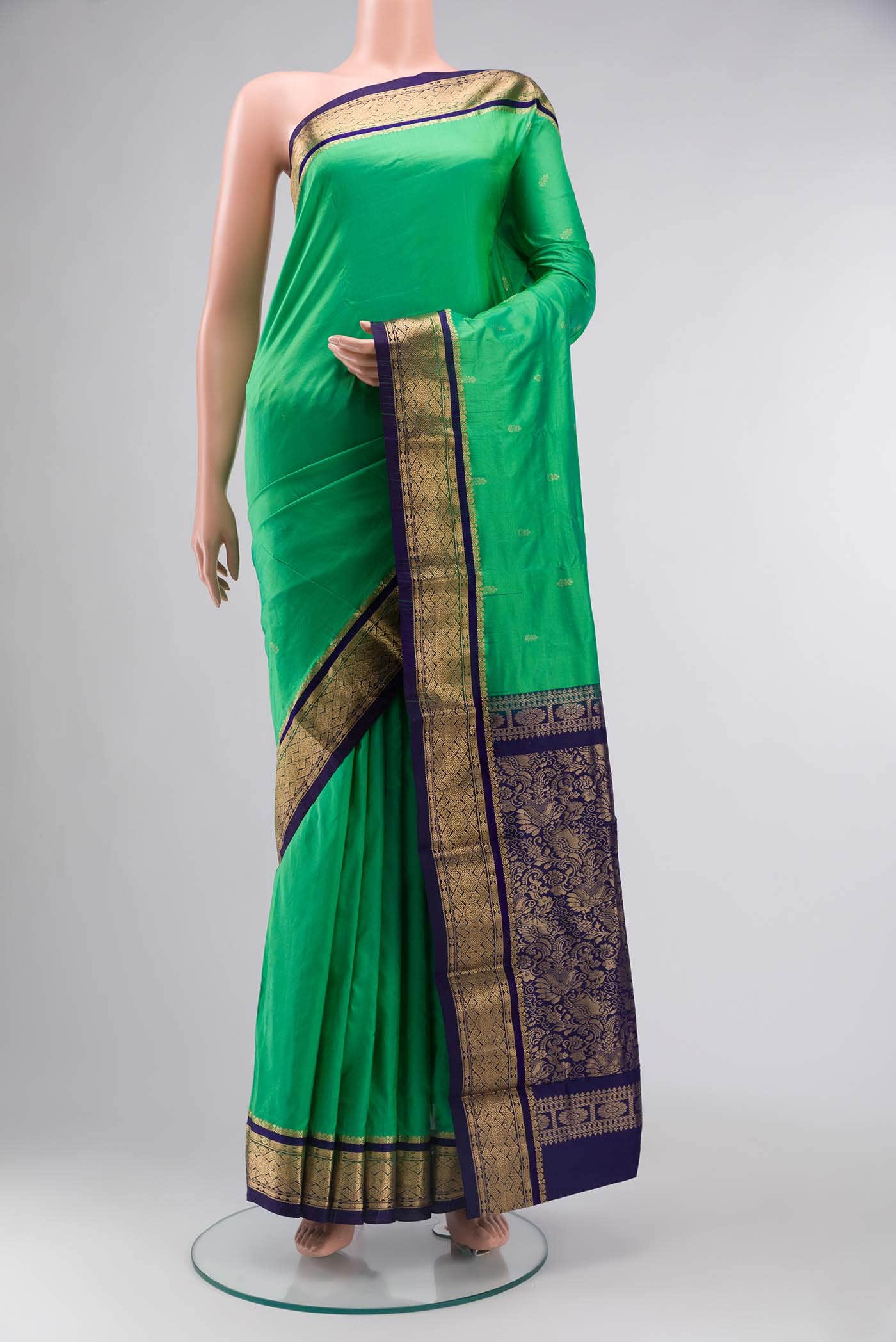 Green Bangalore Silk Saree