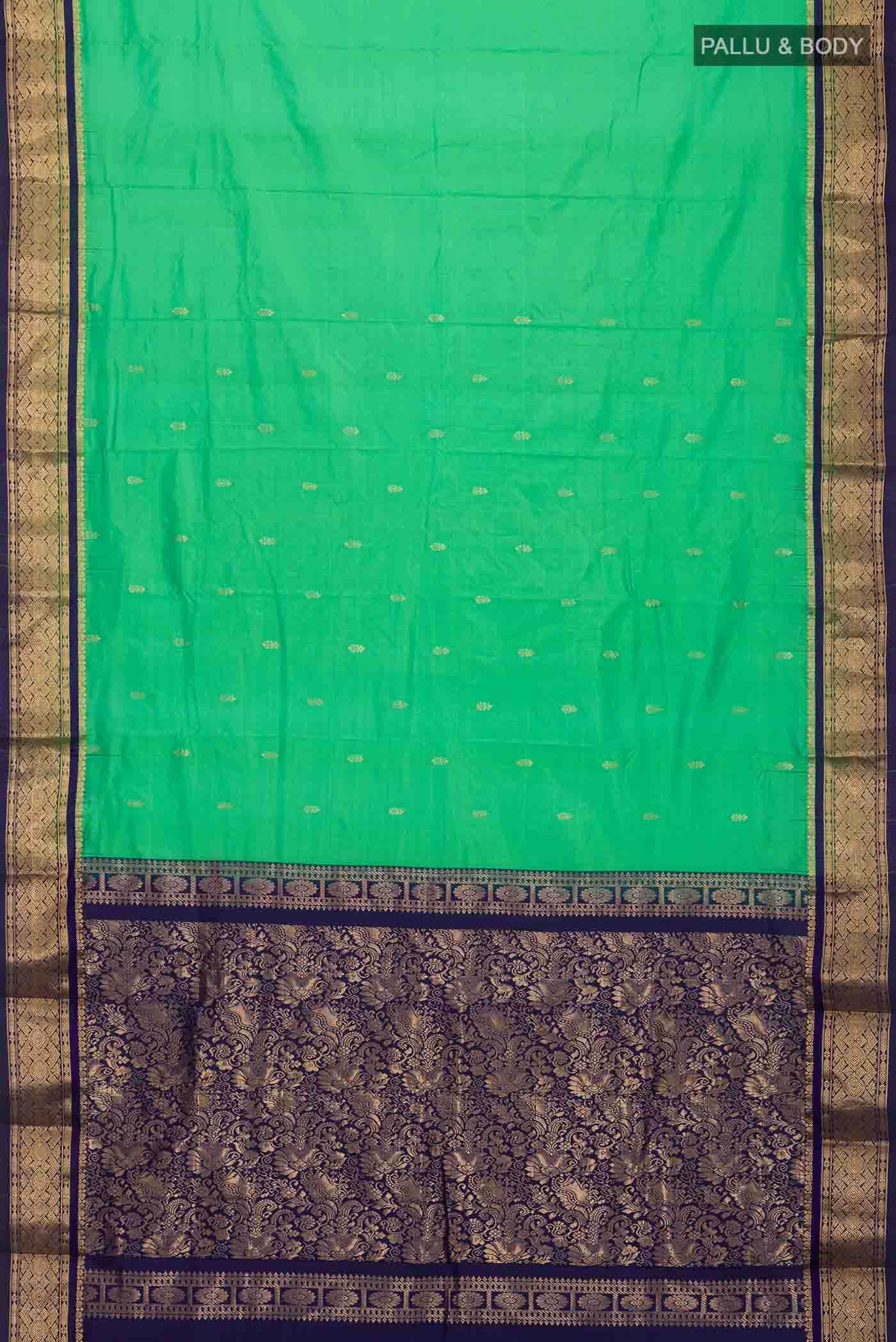 Green Bangalore Silk Saree